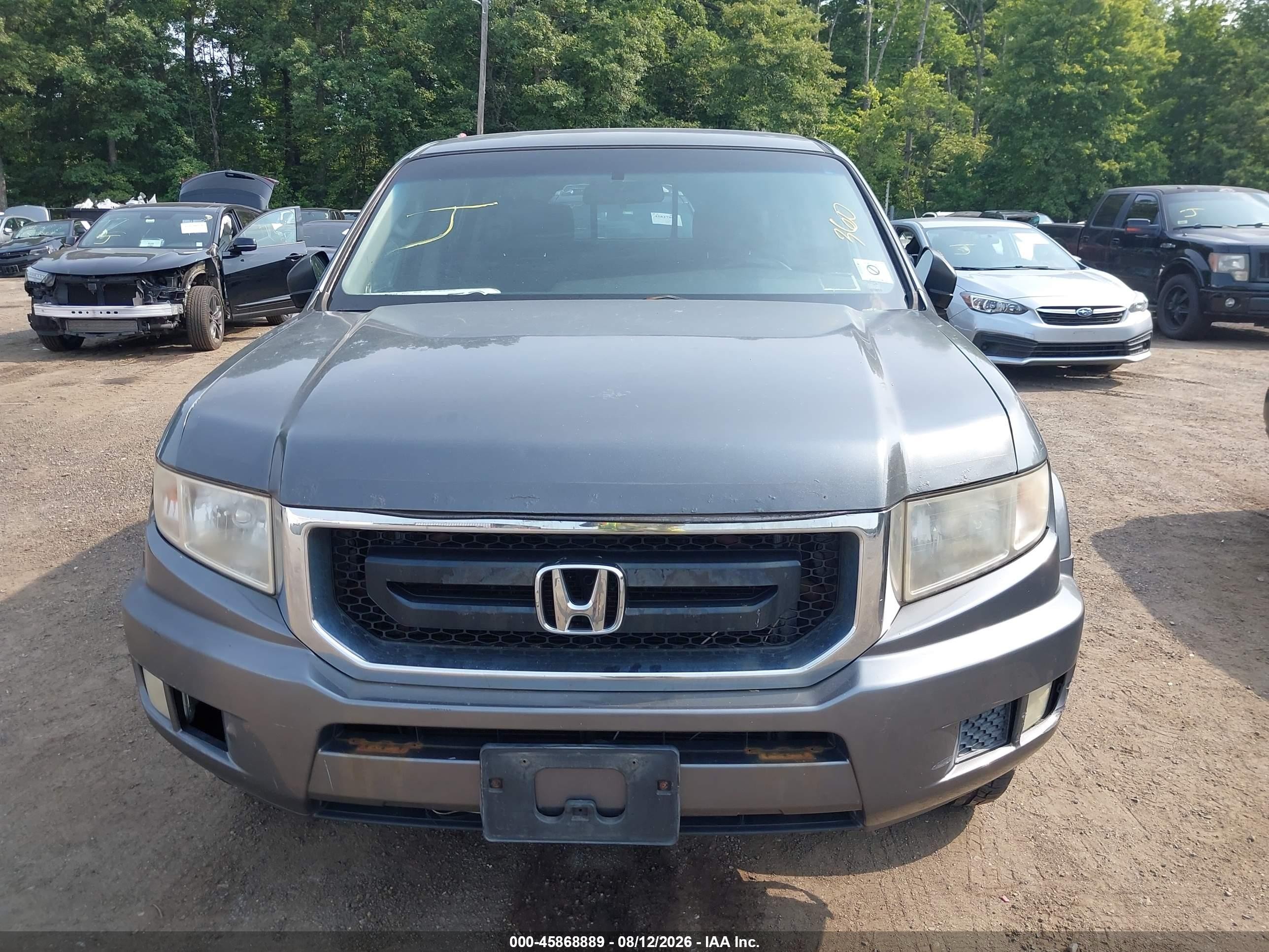 2011 Honda Ridgeline Rt Gray vin: 5FPYK1F28BB003008