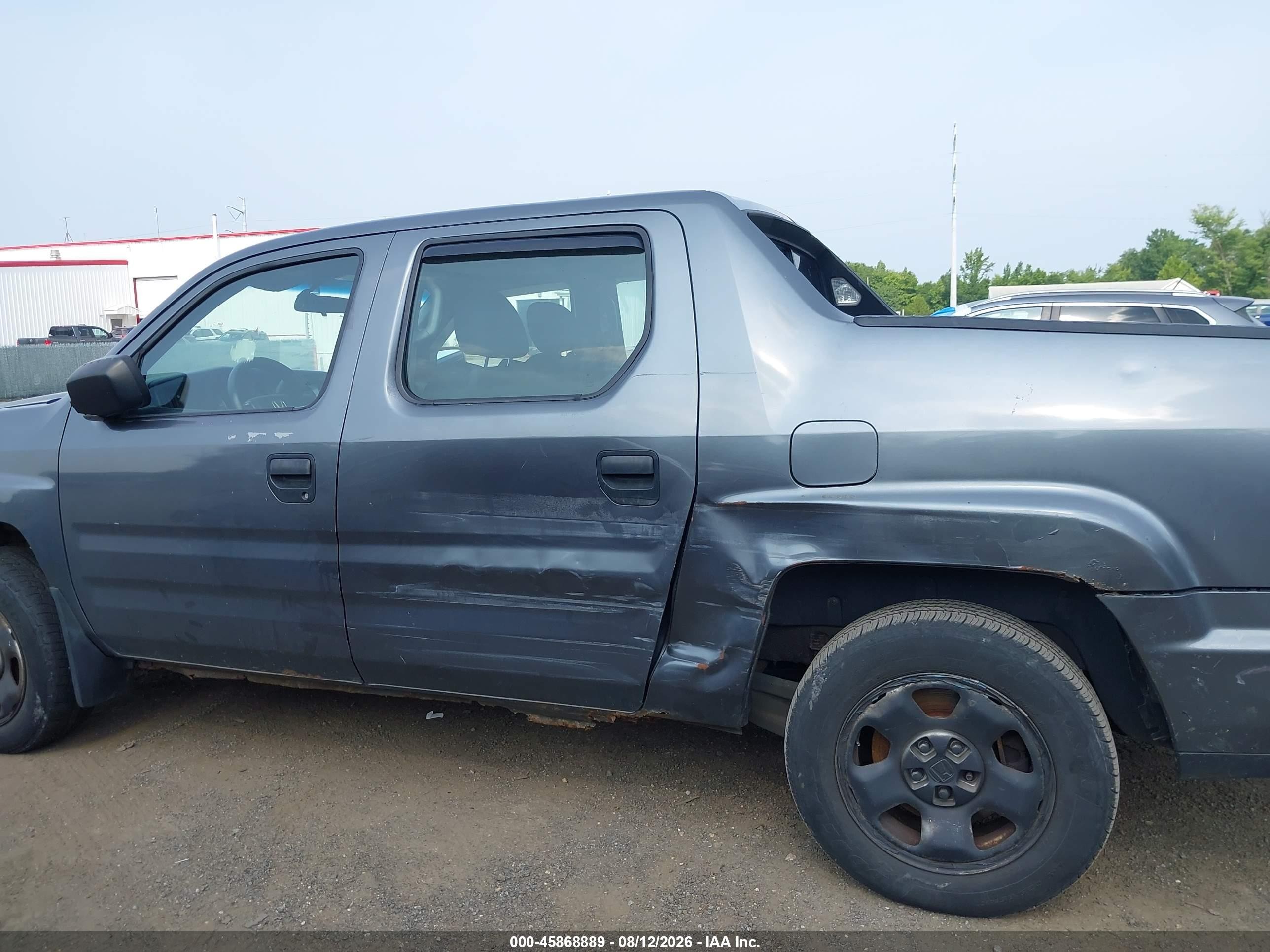 2011 Honda Ridgeline Rt Gray vin: 5FPYK1F28BB003008