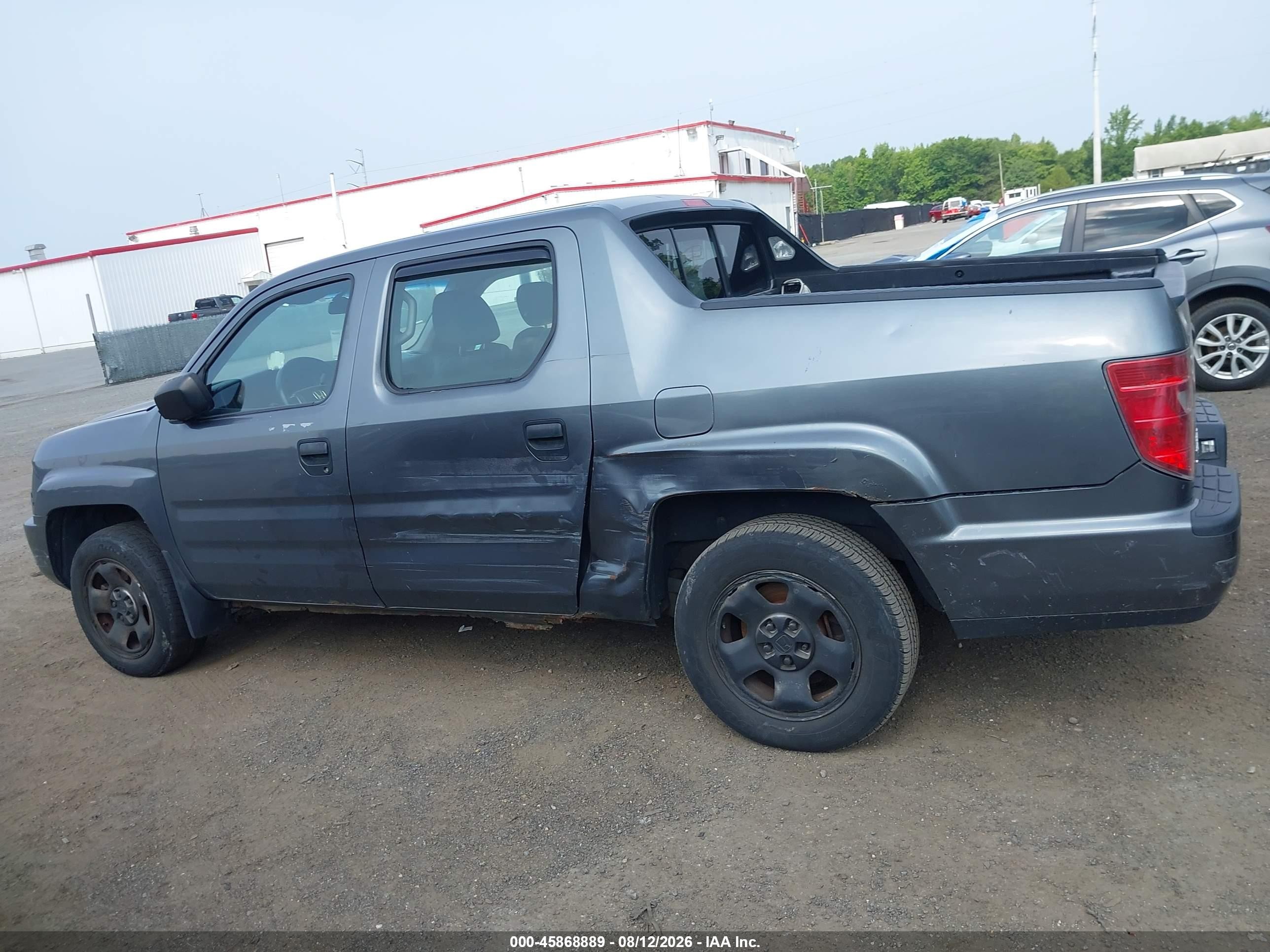 2011 Honda Ridgeline Rt Gray vin: 5FPYK1F28BB003008