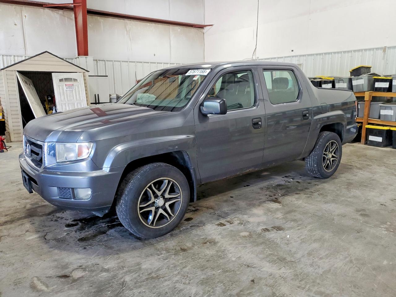 2011 Honda Ridgeline Rt Charcoal vin: 5FPYK1F28BB003218