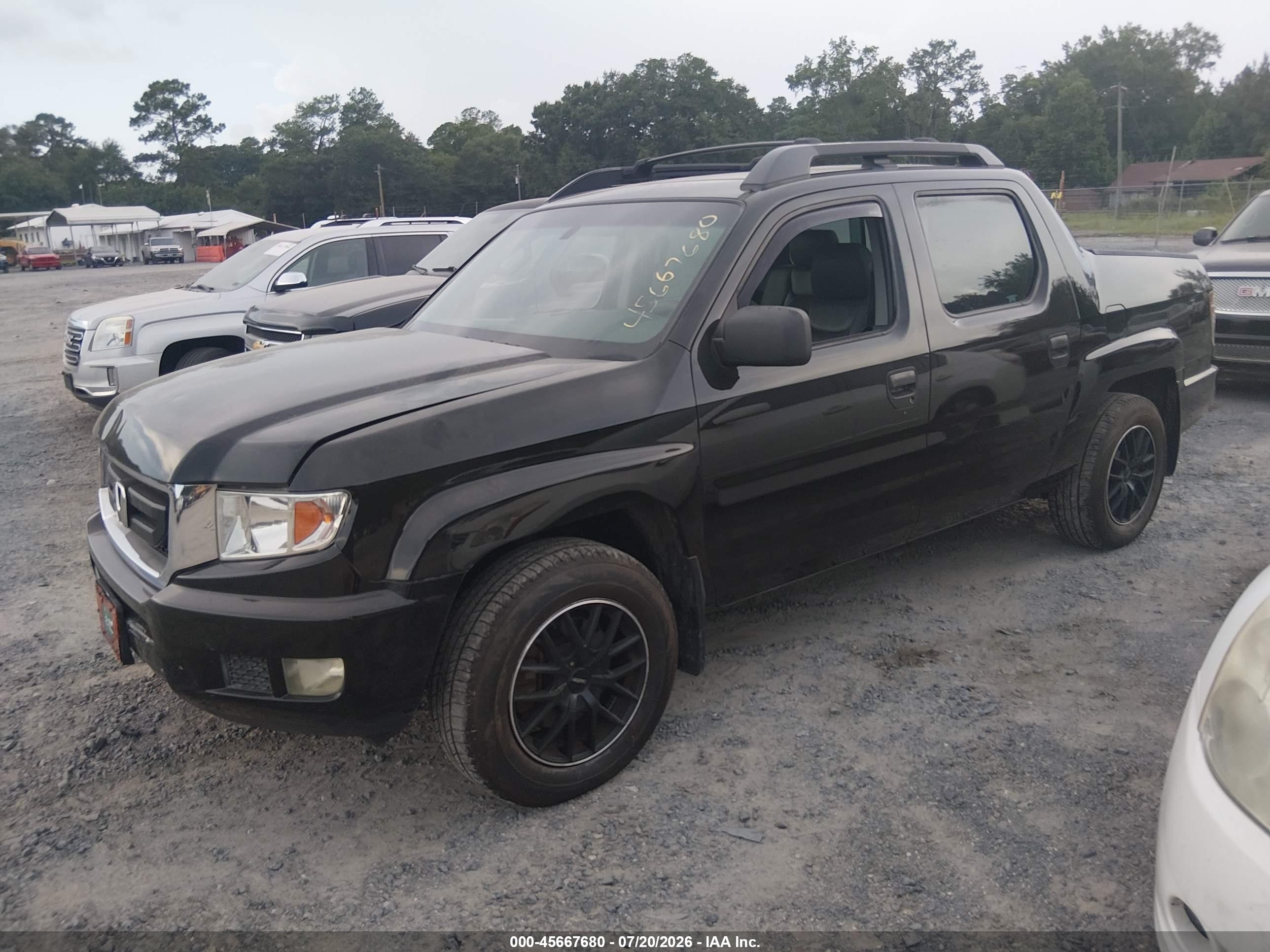 2011 Honda Ridgeline Rt Black vin: 5FPYK1F29BB008251