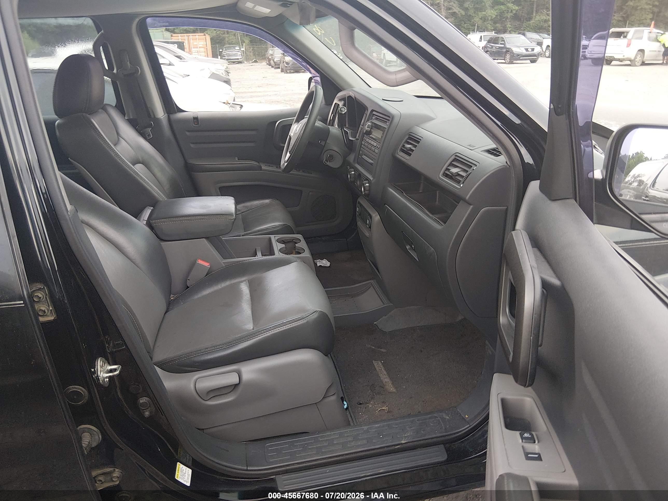 2011 Honda Ridgeline Rt Black vin: 5FPYK1F29BB008251