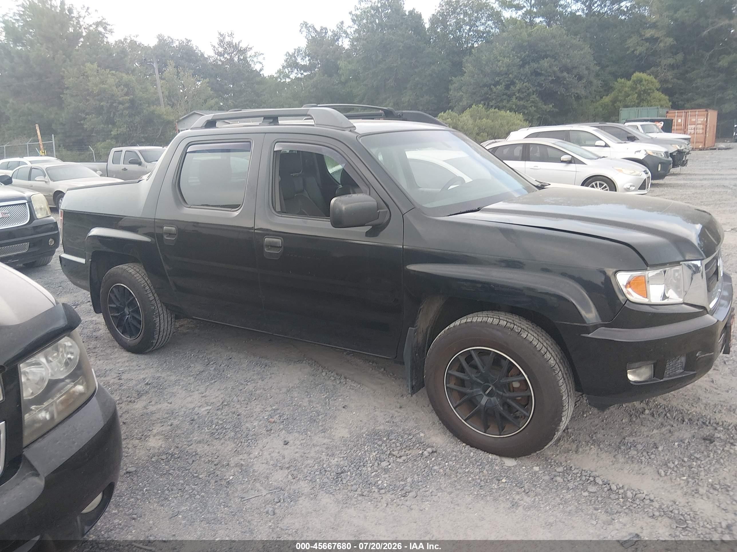 2011 Honda Ridgeline Rt Black vin: 5FPYK1F29BB008251