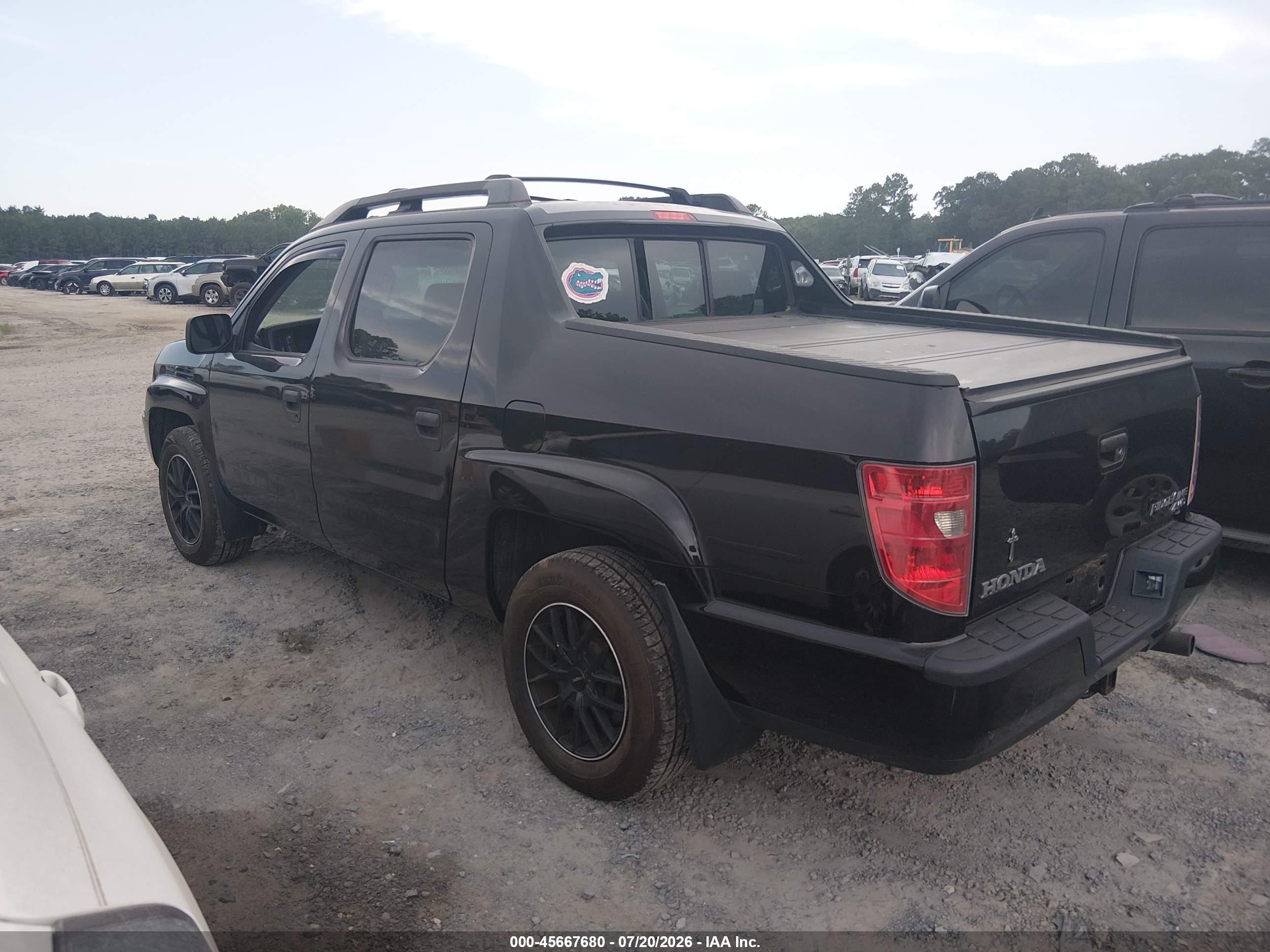 2011 Honda Ridgeline Rt Black vin: 5FPYK1F29BB008251