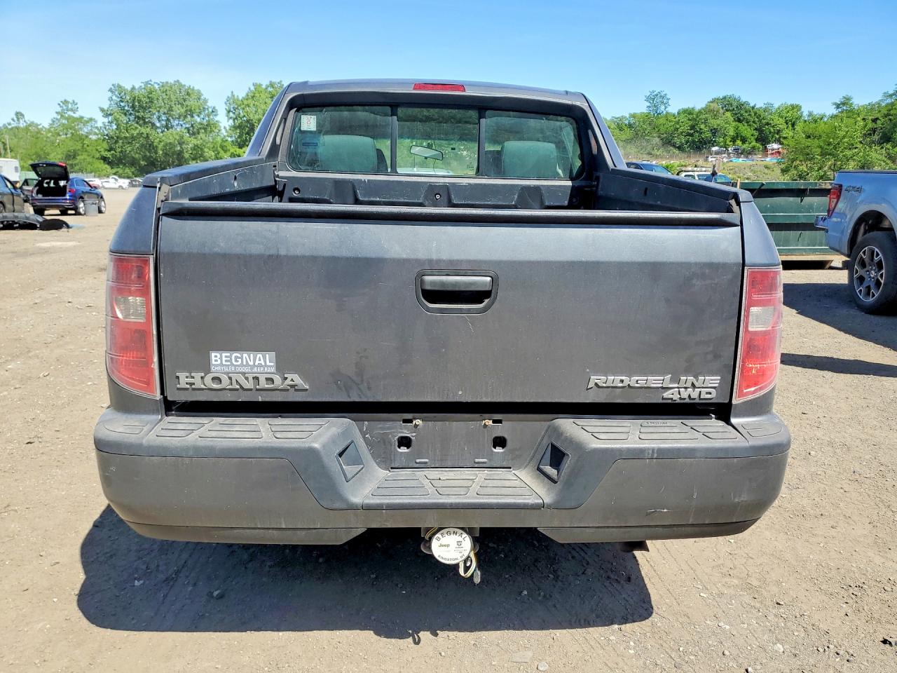 2010 Honda Ridgeline Rt Серый vin: 5FPYK1F2XAB013683