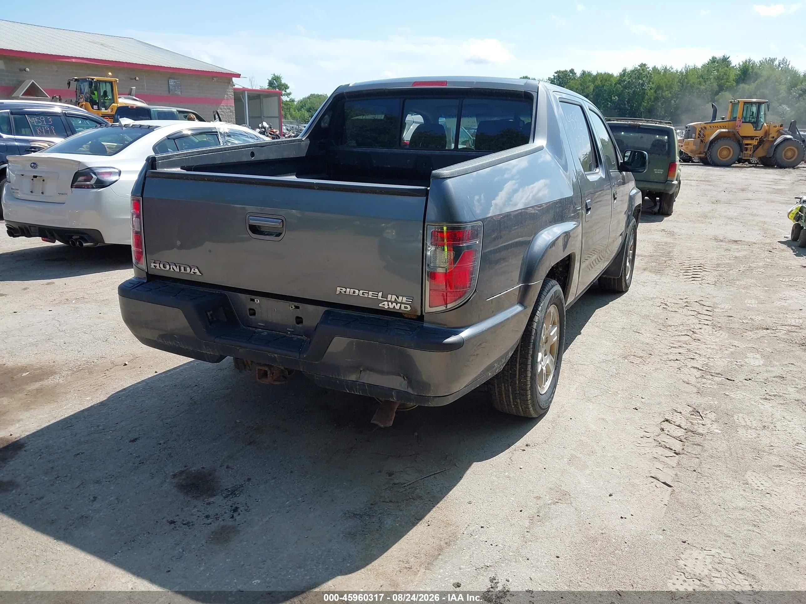 2012 Honda Ridgeline Rts Gray vin: 5FPYK1F42CB451683