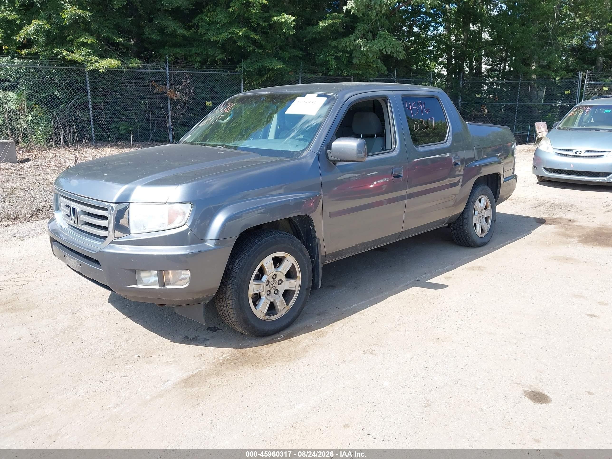 2012 Honda Ridgeline Rts Gray vin: 5FPYK1F42CB451683