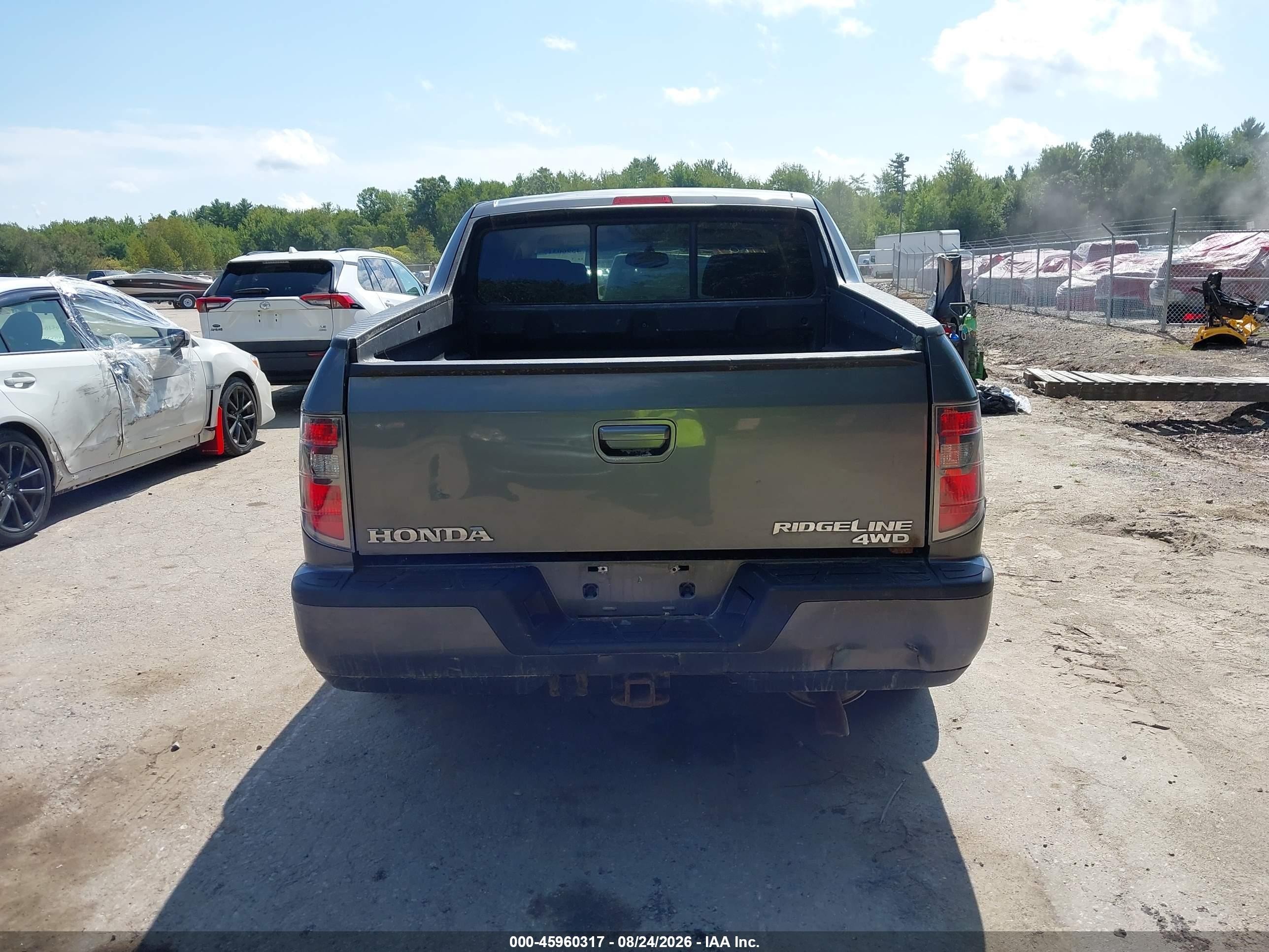 2012 Honda Ridgeline Rts Gray vin: 5FPYK1F42CB451683
