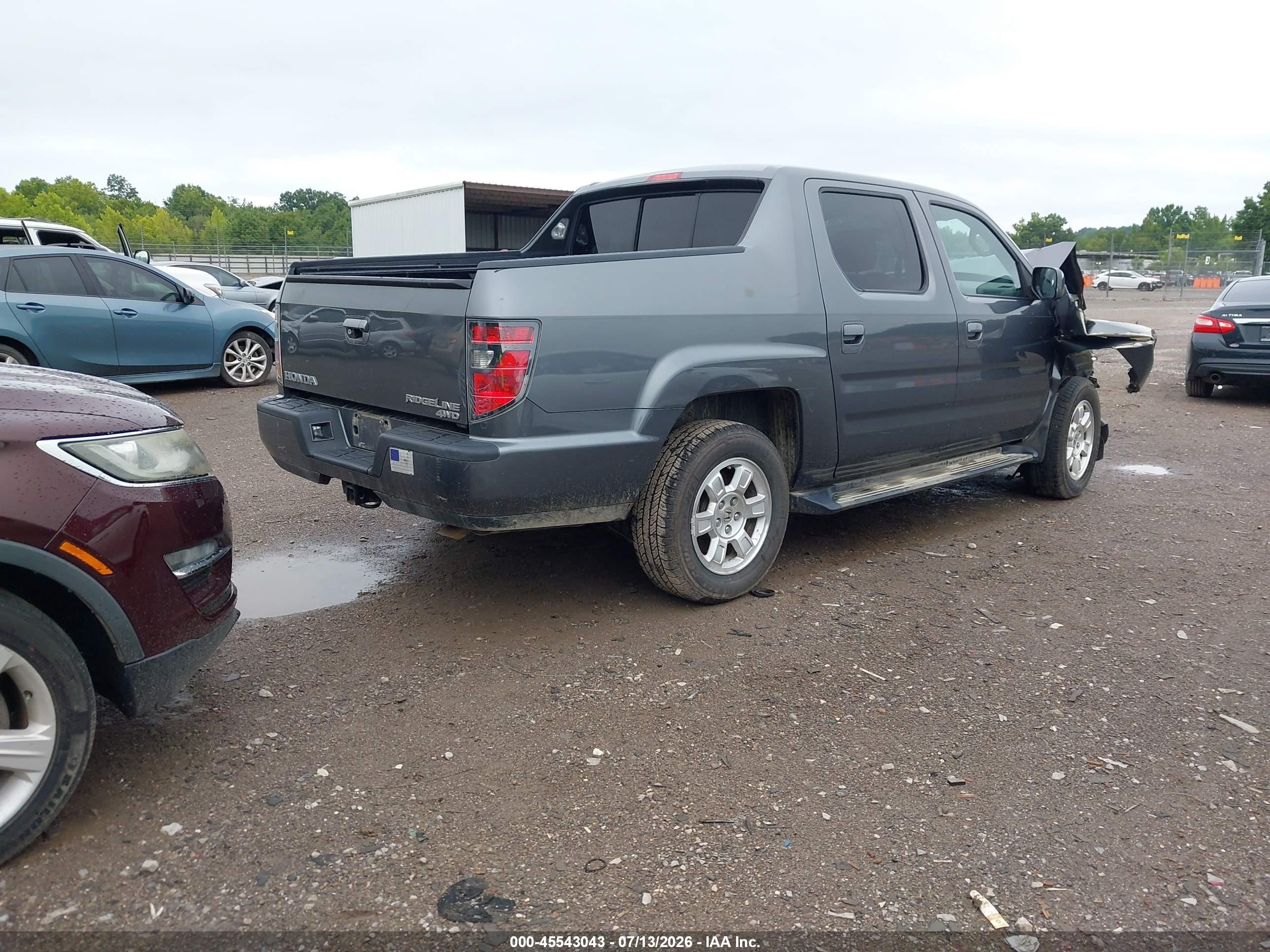 2013 Honda Ridgeline Rts Gray vin: 5FPYK1F42DB002408