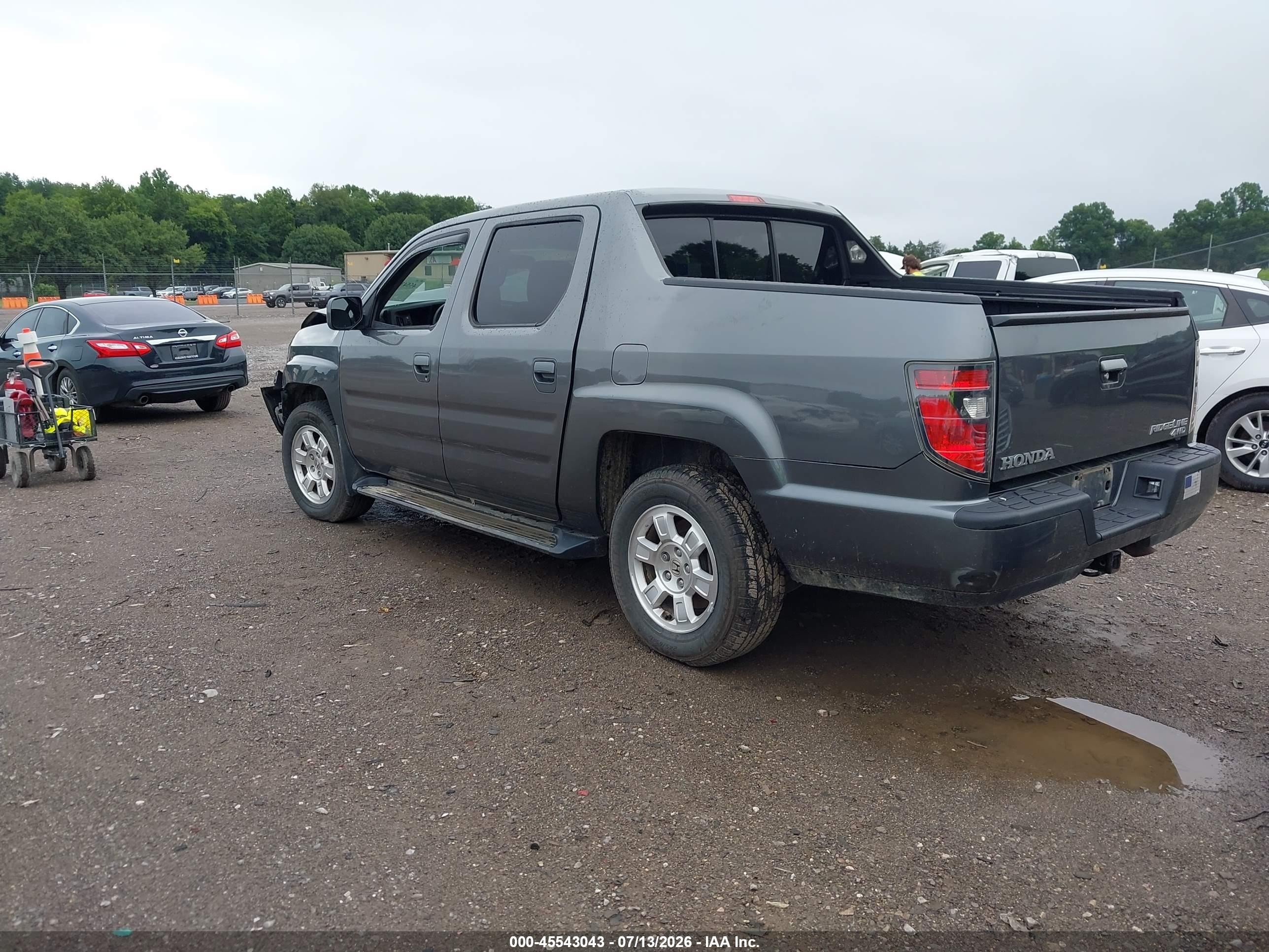 2013 Honda Ridgeline Rts Gray vin: 5FPYK1F42DB002408