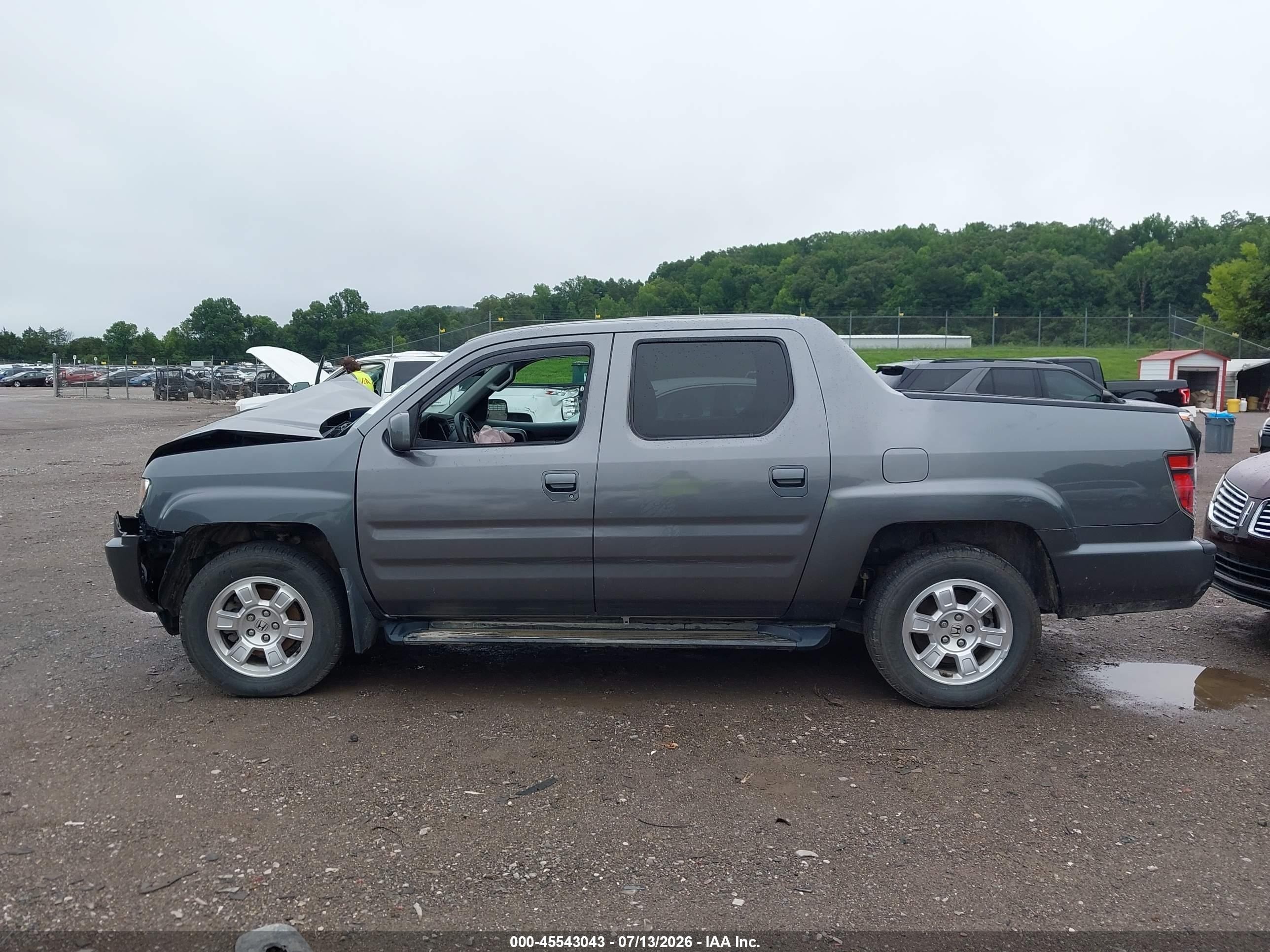 2013 Honda Ridgeline Rts Gray vin: 5FPYK1F42DB002408