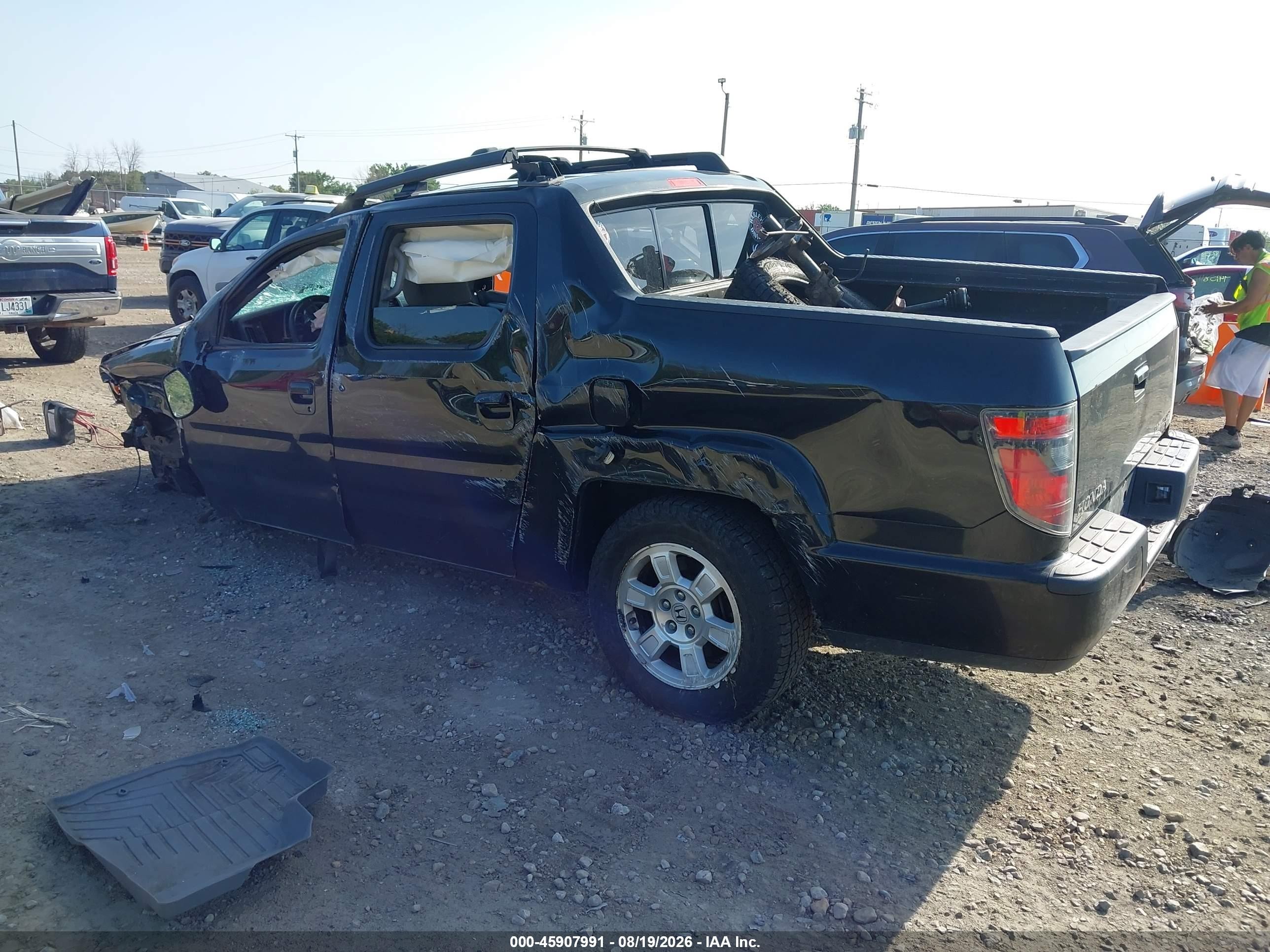 2012 Honda Ridgeline Rts Black vin: 5FPYK1F44CB455167