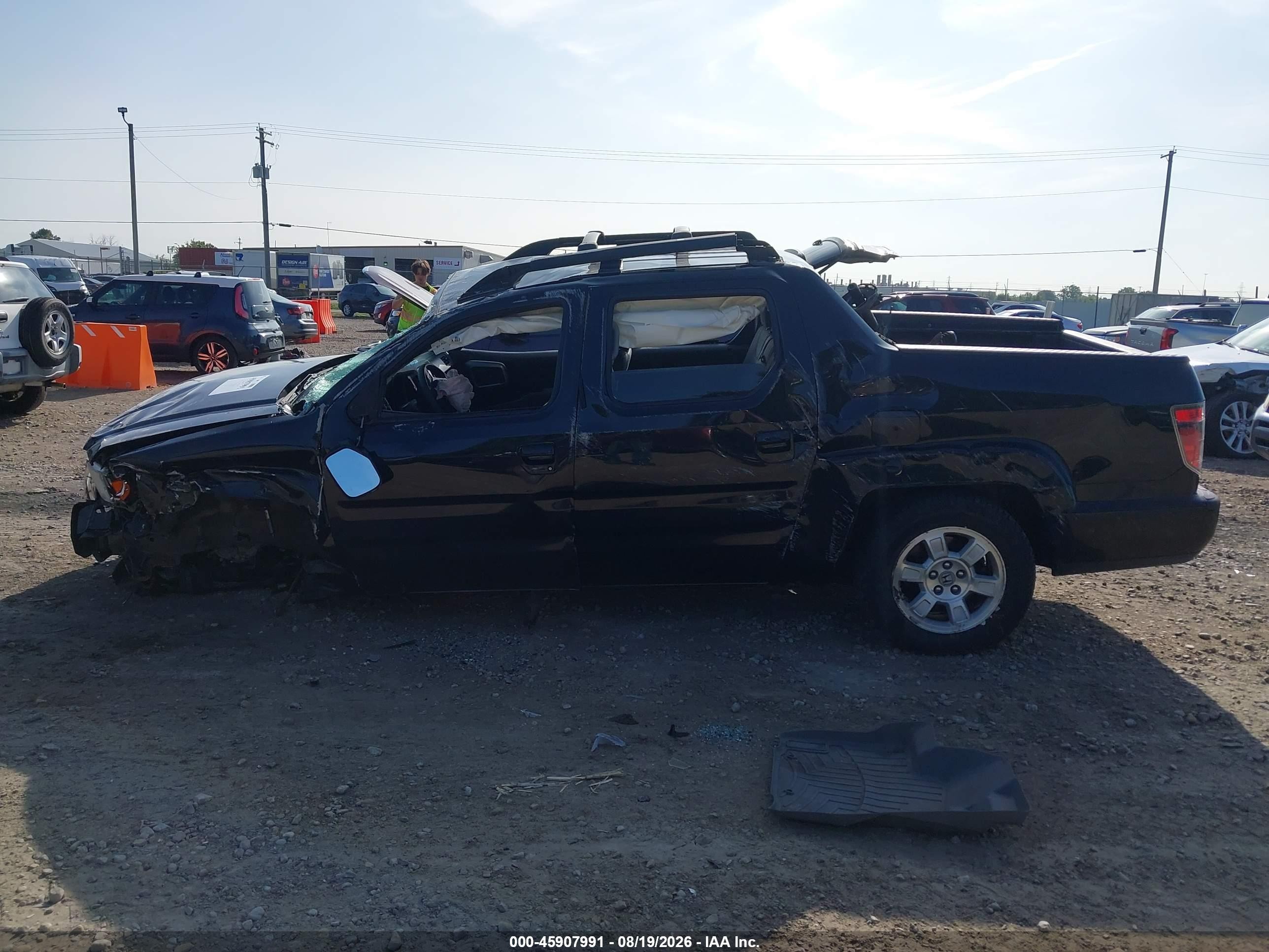2012 Honda Ridgeline Rts Black vin: 5FPYK1F44CB455167