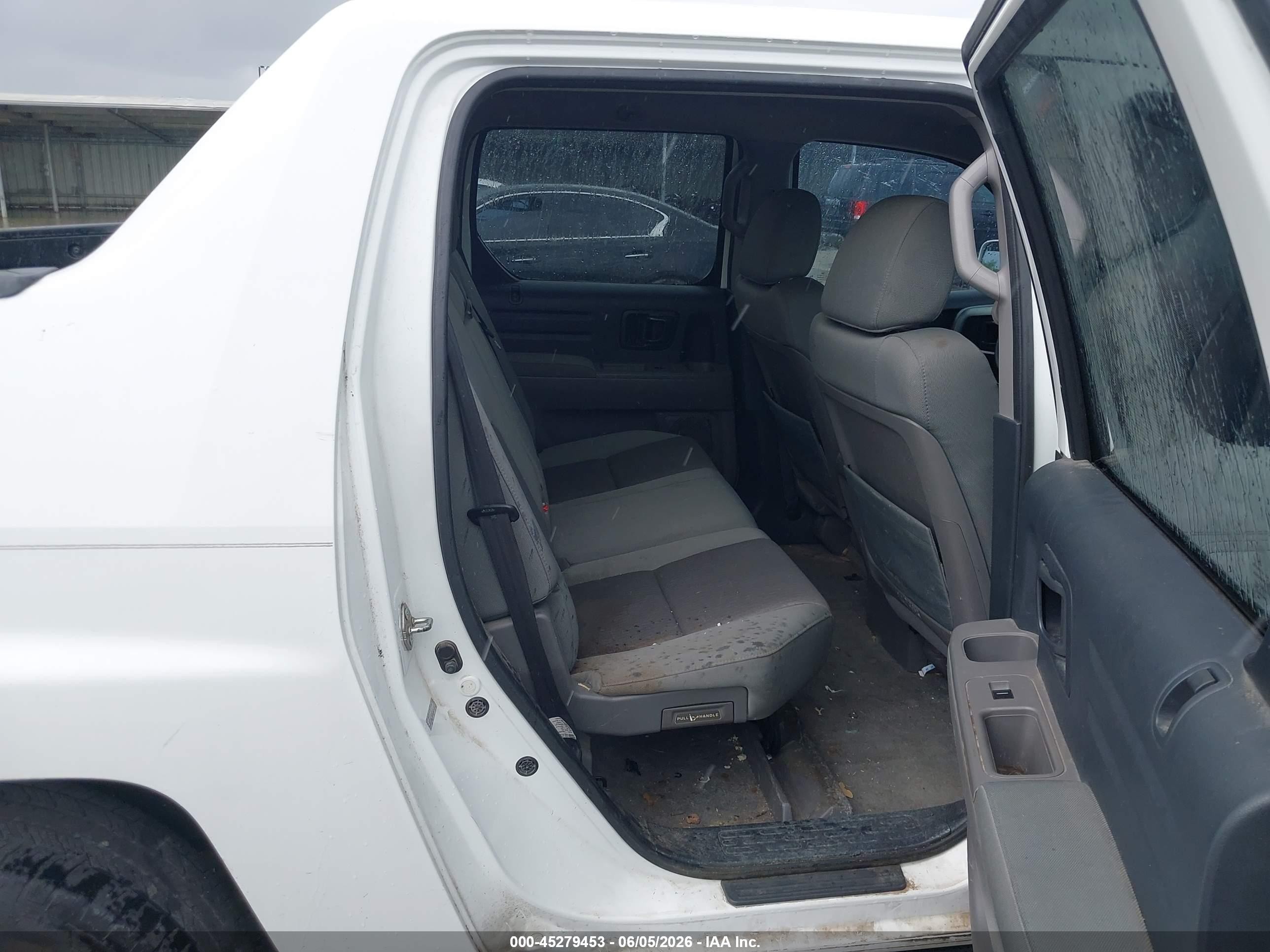 2011 Honda Ridgeline Rts White vin: 5FPYK1F45BB454169