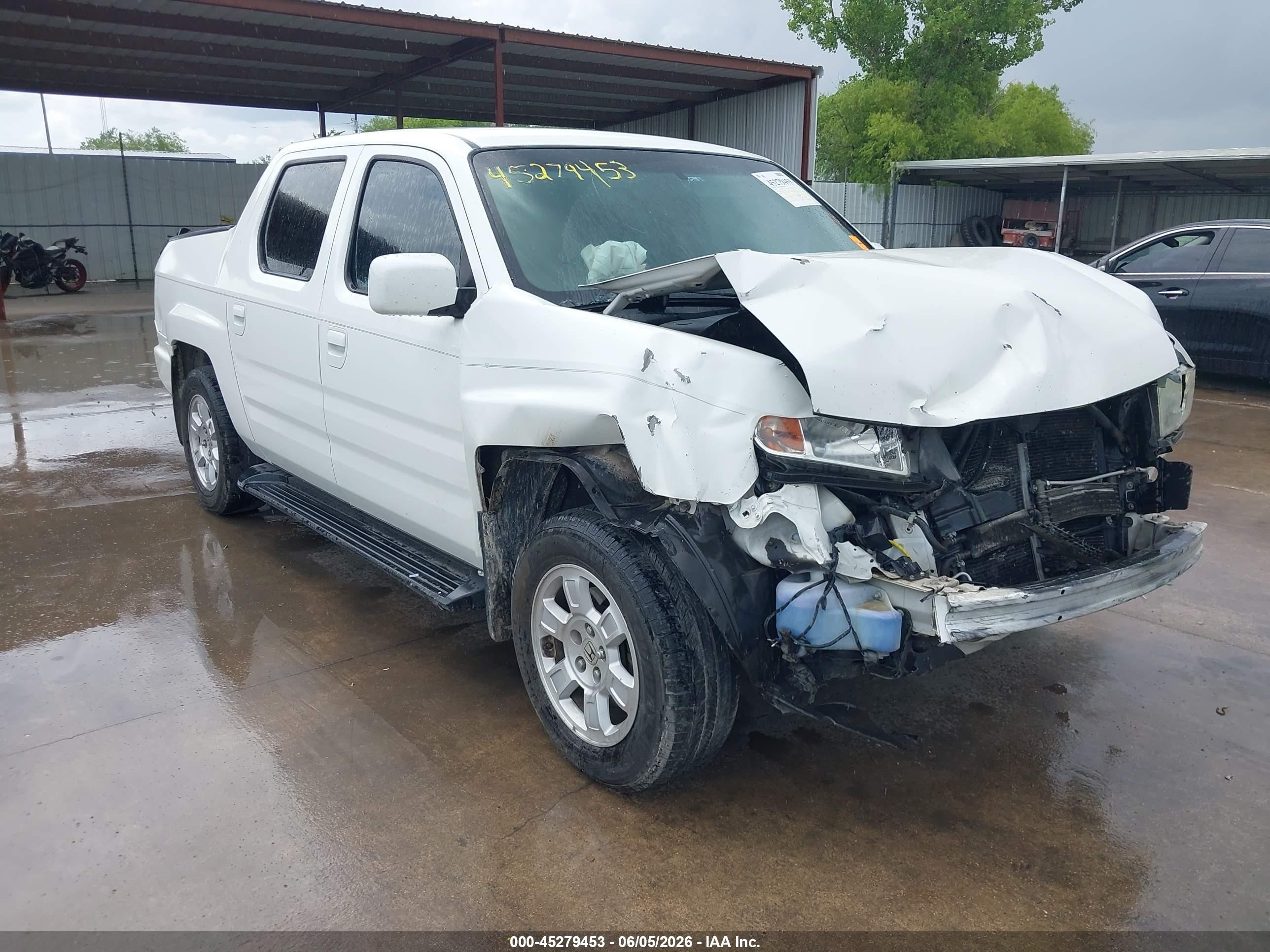 2011 Honda Ridgeline Rts White vin: 5FPYK1F45BB454169