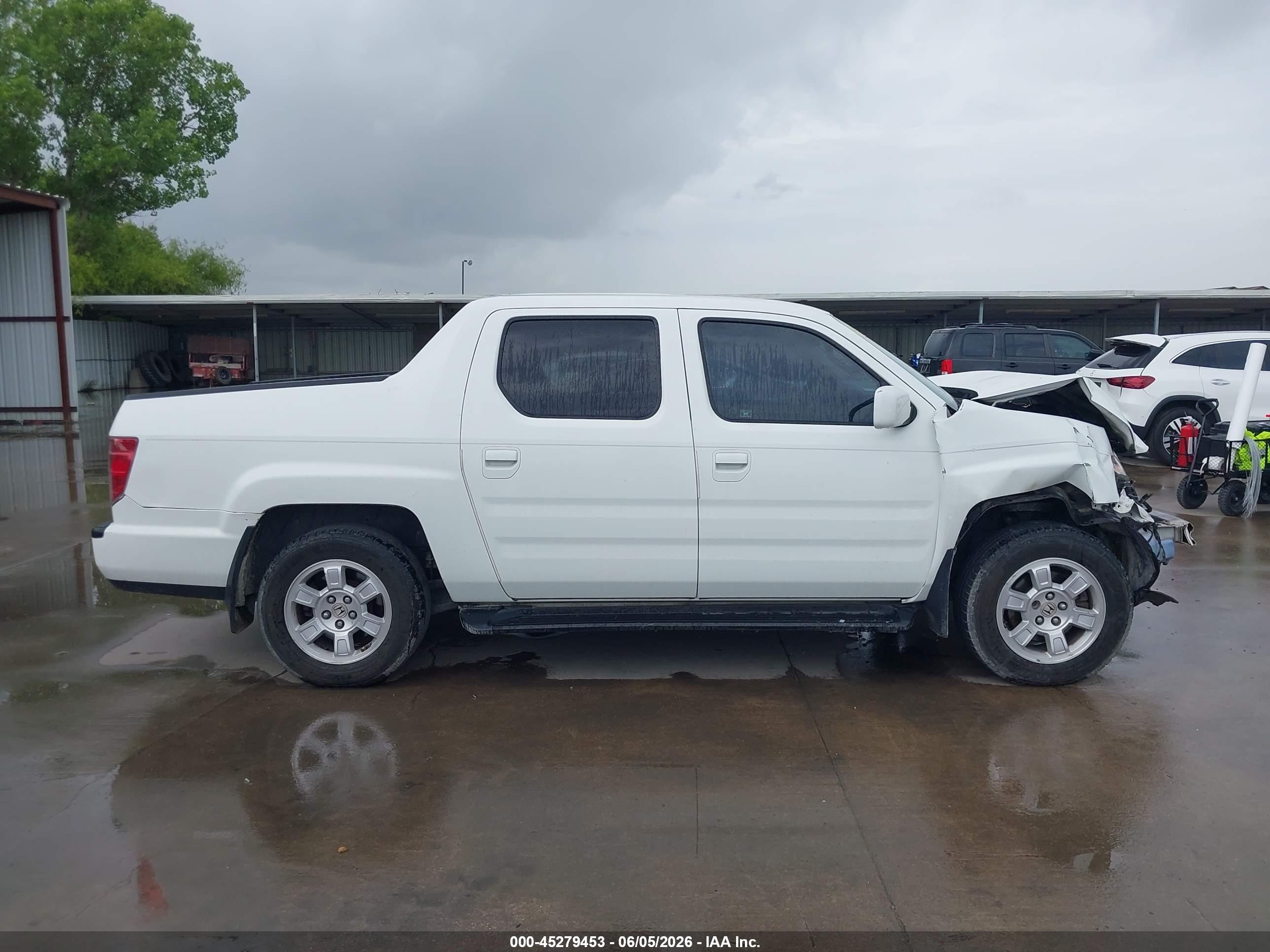 2011 Honda Ridgeline Rts White vin: 5FPYK1F45BB454169