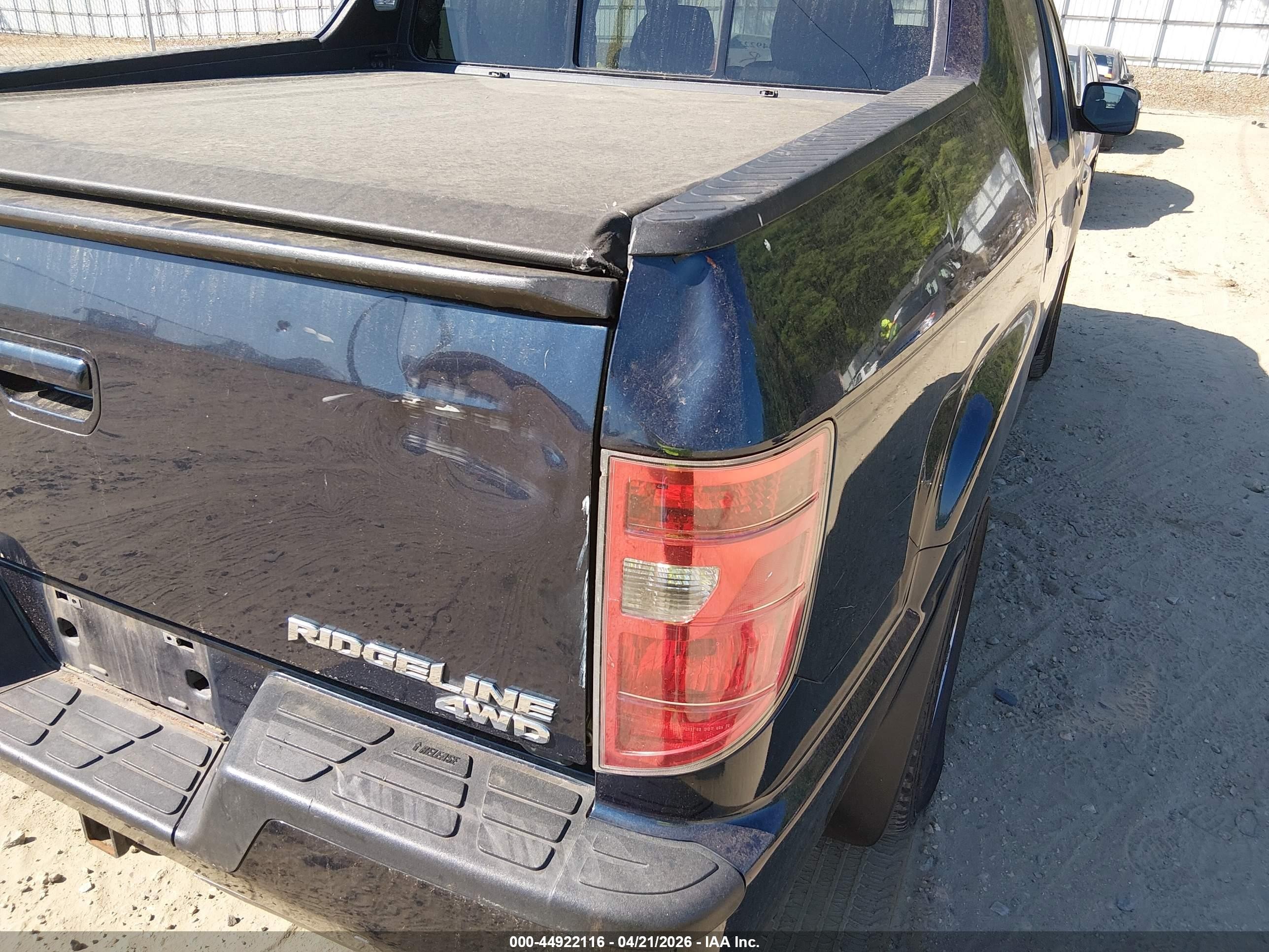 2010 Honda Ridgeline Rts Dark Blue vin: 5FPYK1F47AB007907