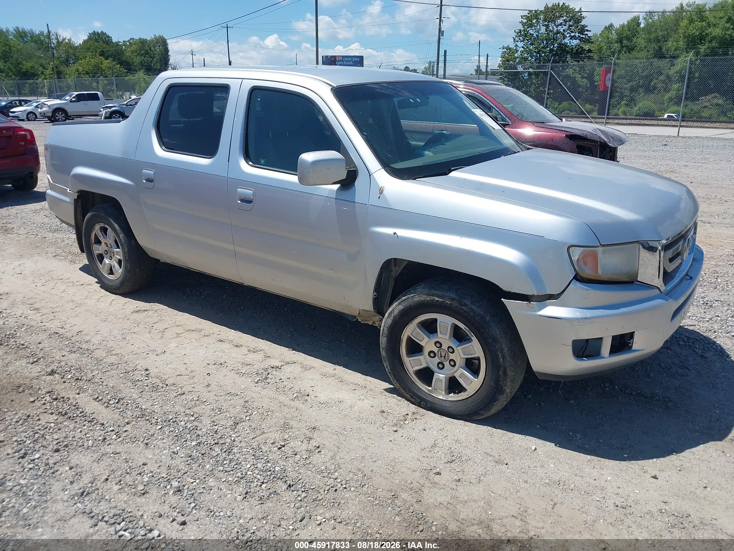 2011 Honda Ridgeline Rts Silver vin: 5FPYK1F47BB005978