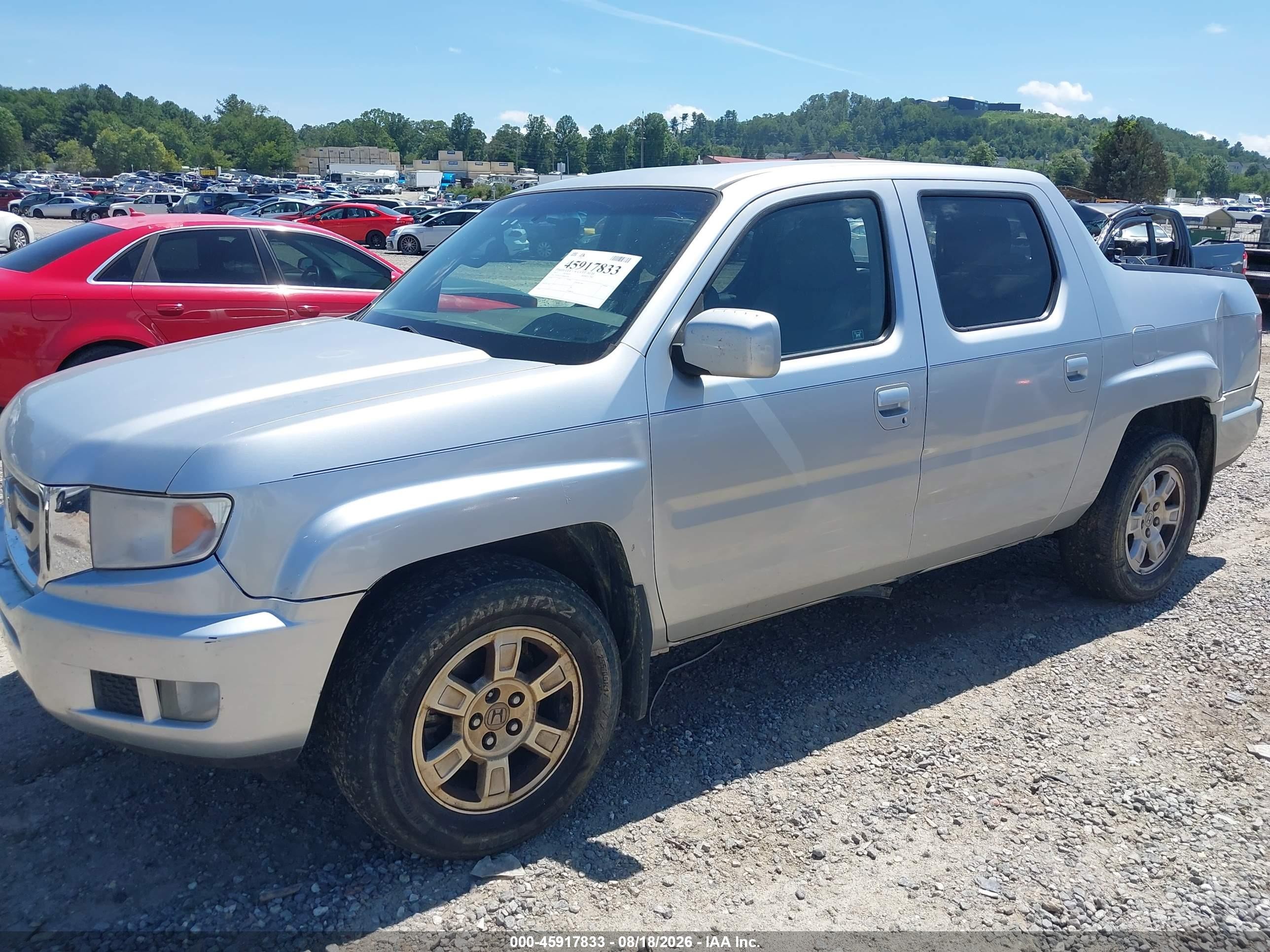 2011 Honda Ridgeline Rts Silver vin: 5FPYK1F47BB005978