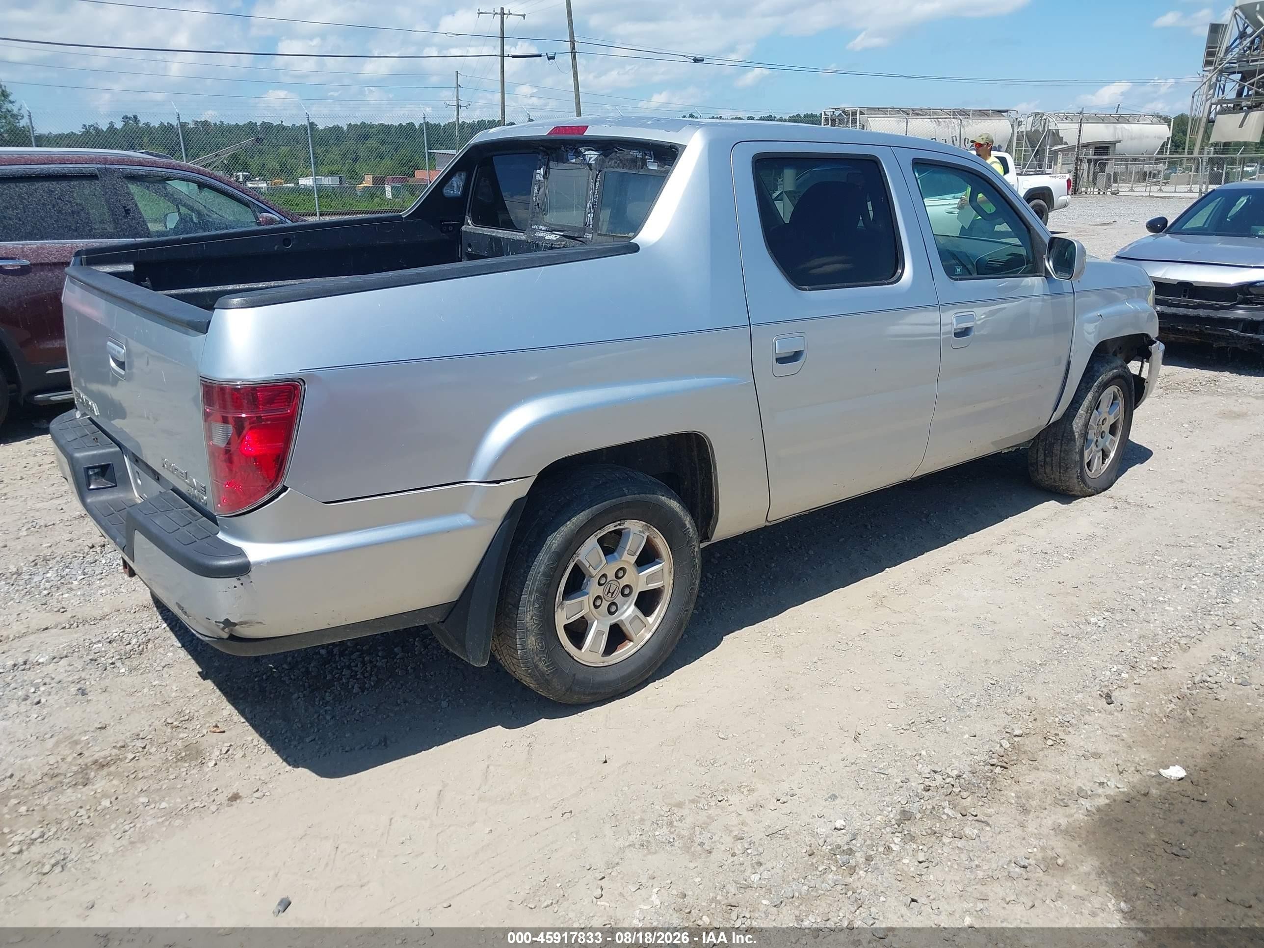 2011 Honda Ridgeline Rts Silver vin: 5FPYK1F47BB005978