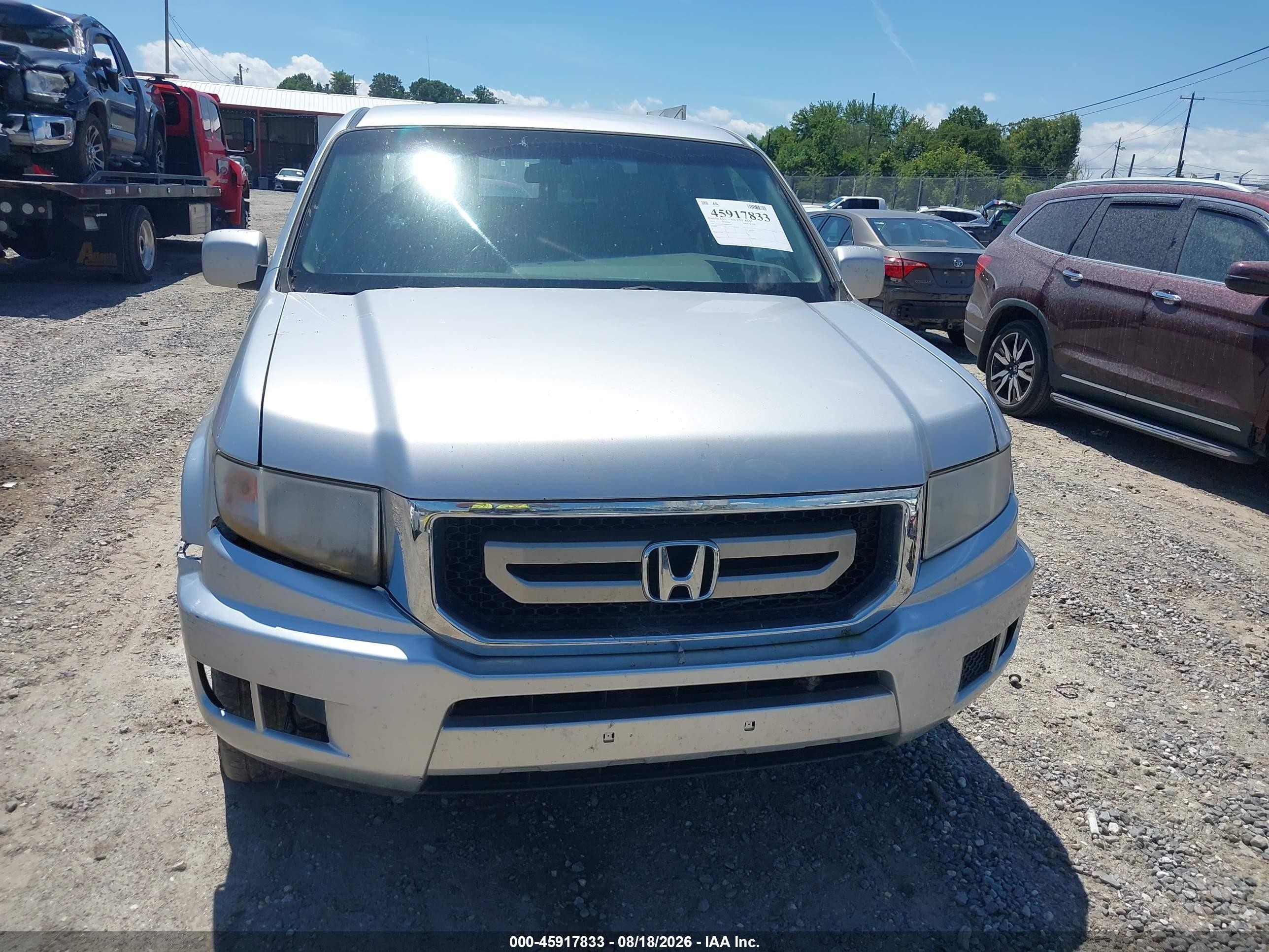 2011 Honda Ridgeline Rts Silver vin: 5FPYK1F47BB005978