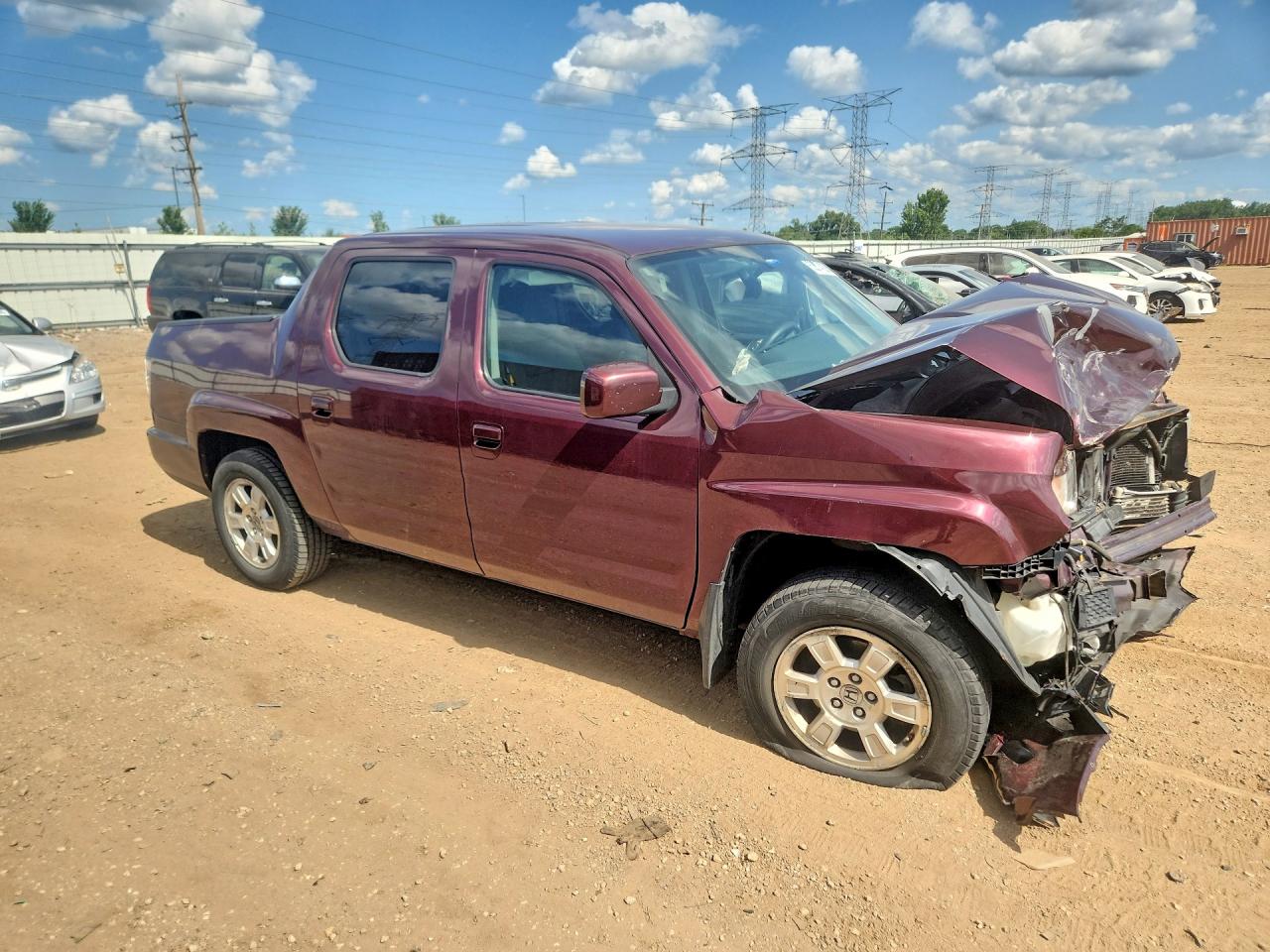 2013 Honda Ridgeline Rts Бордовый vin: 5FPYK1F47DB014182