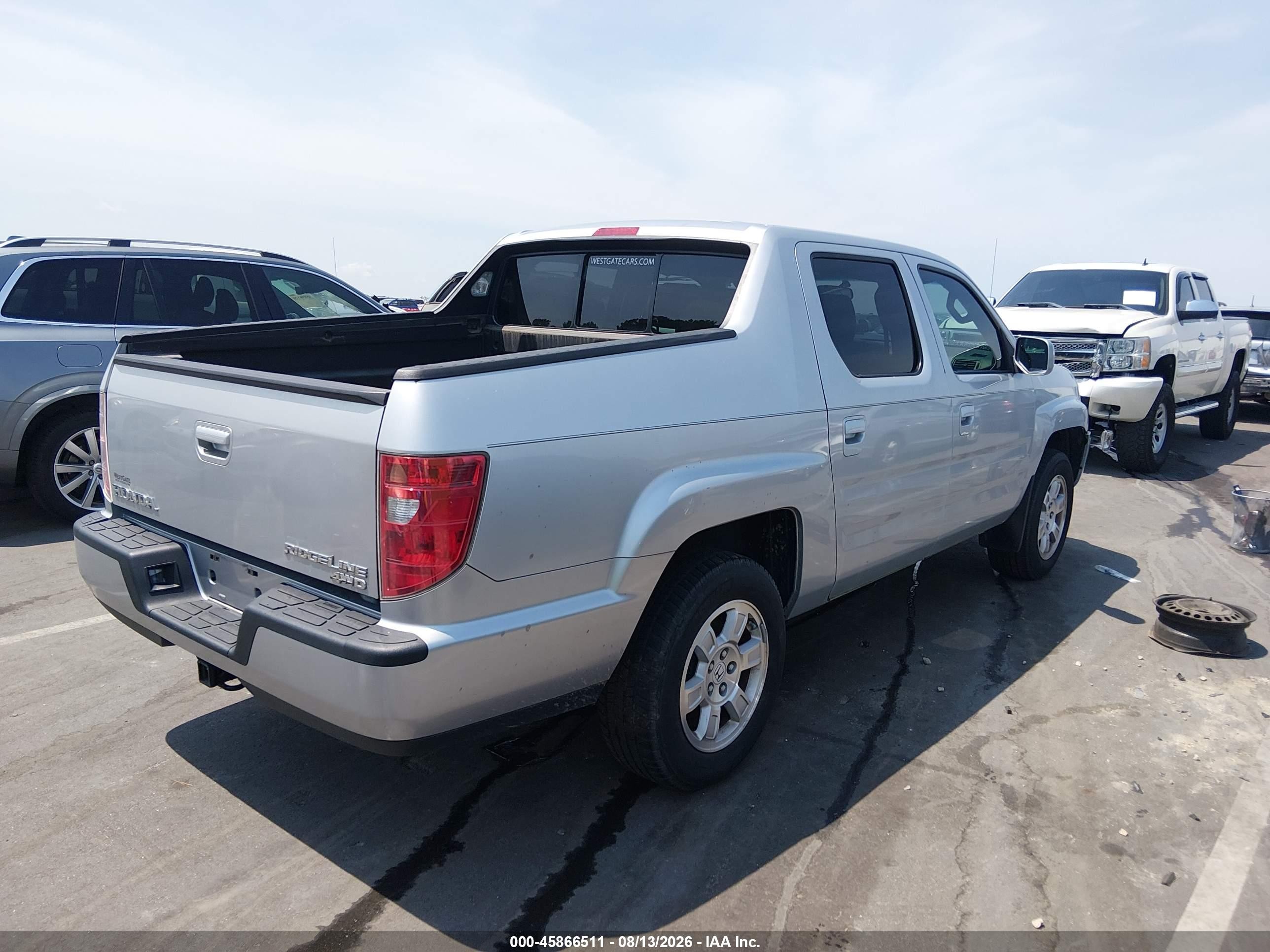 2011 Honda Ridgeline Rts Silver vin: 5FPYK1F4XBB004873