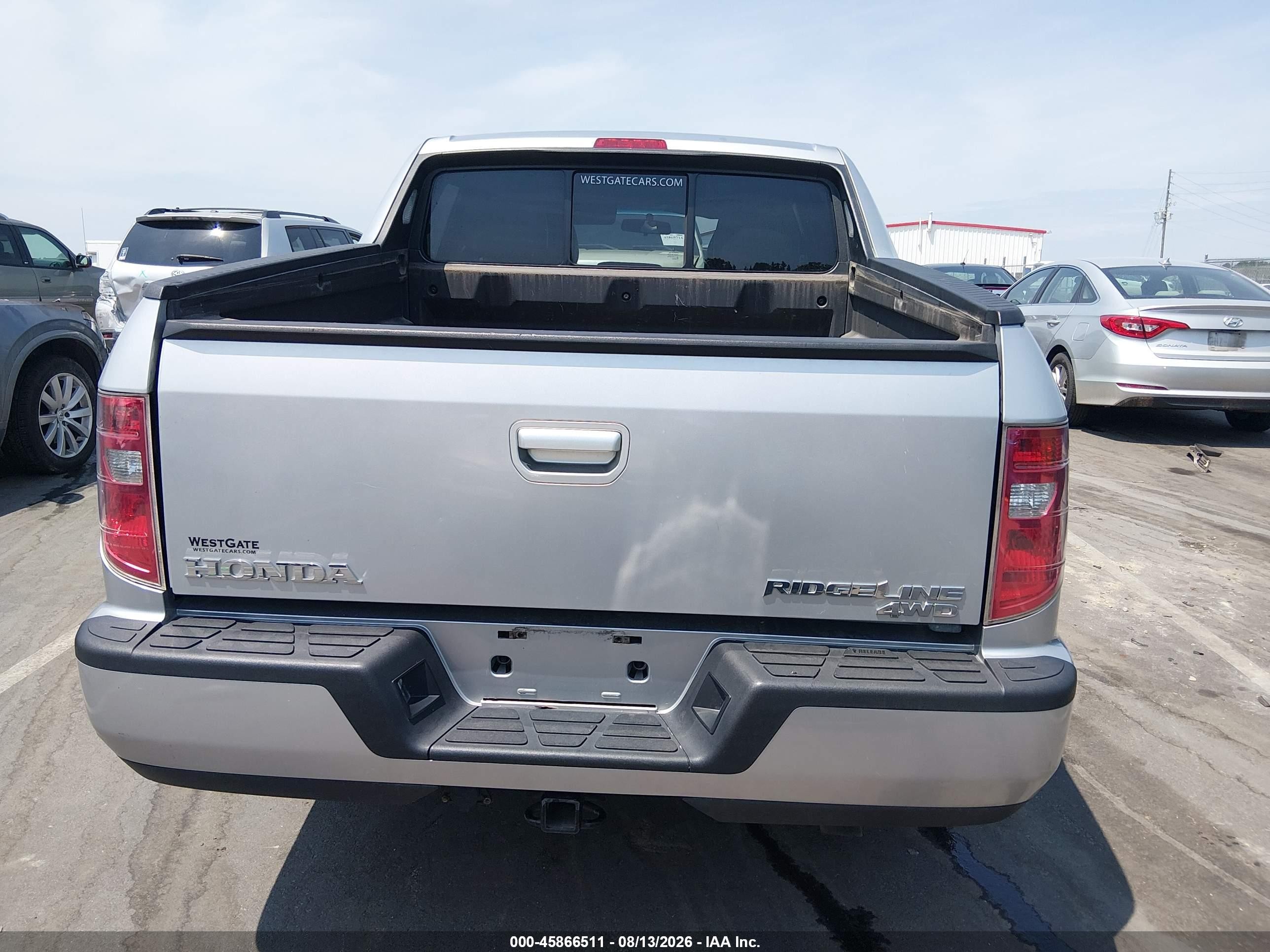 2011 Honda Ridgeline Rts Silver vin: 5FPYK1F4XBB004873