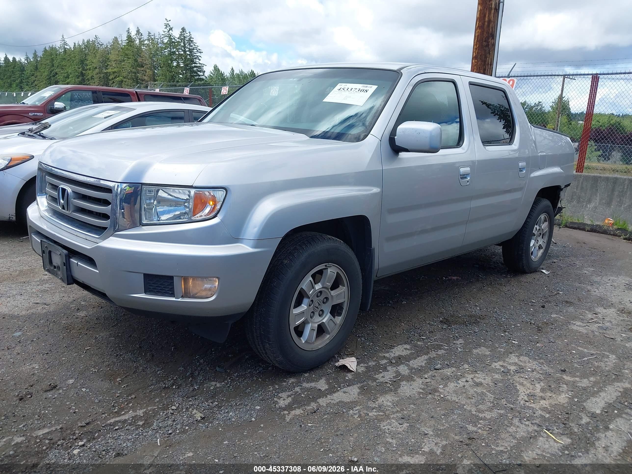 2012 Honda Ridgeline Rts Silver vin: 5FPYK1F4XCB455853