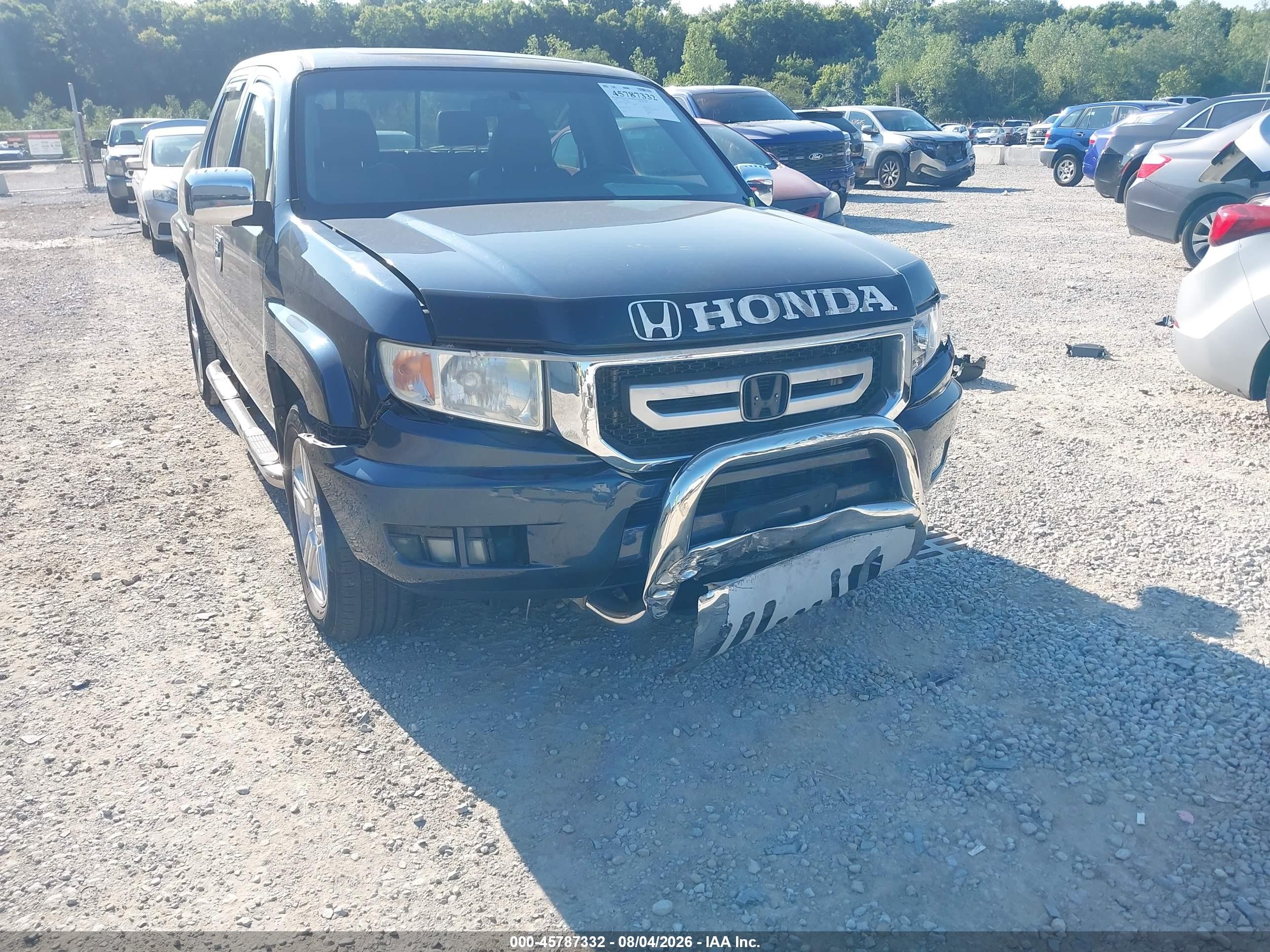 2010 Honda Ridgeline Rtl Blue vin: 5FPYK1F50AB002931