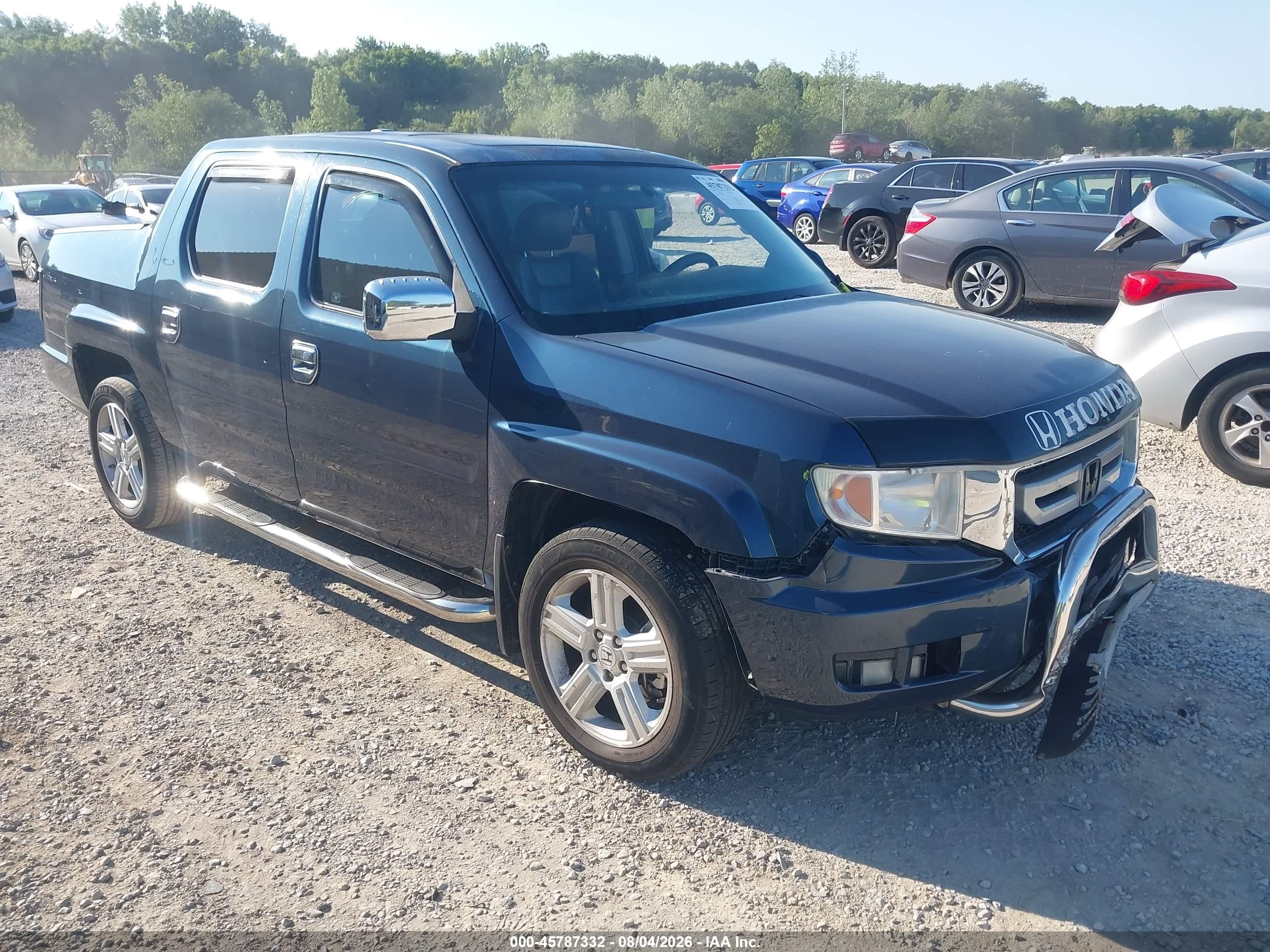2010 Honda Ridgeline Rtl Blue vin: 5FPYK1F50AB002931