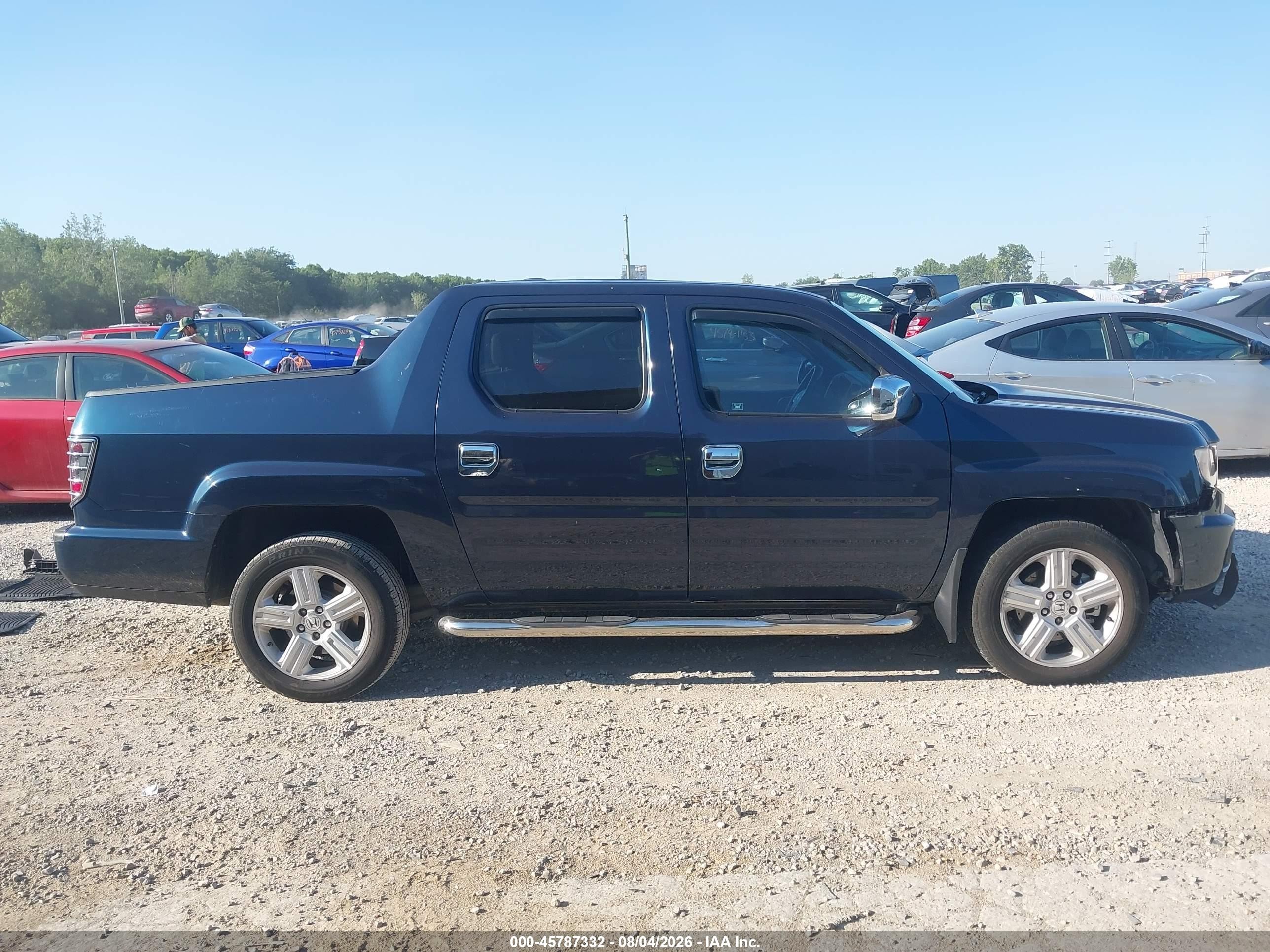 2010 Honda Ridgeline Rtl Blue vin: 5FPYK1F50AB002931