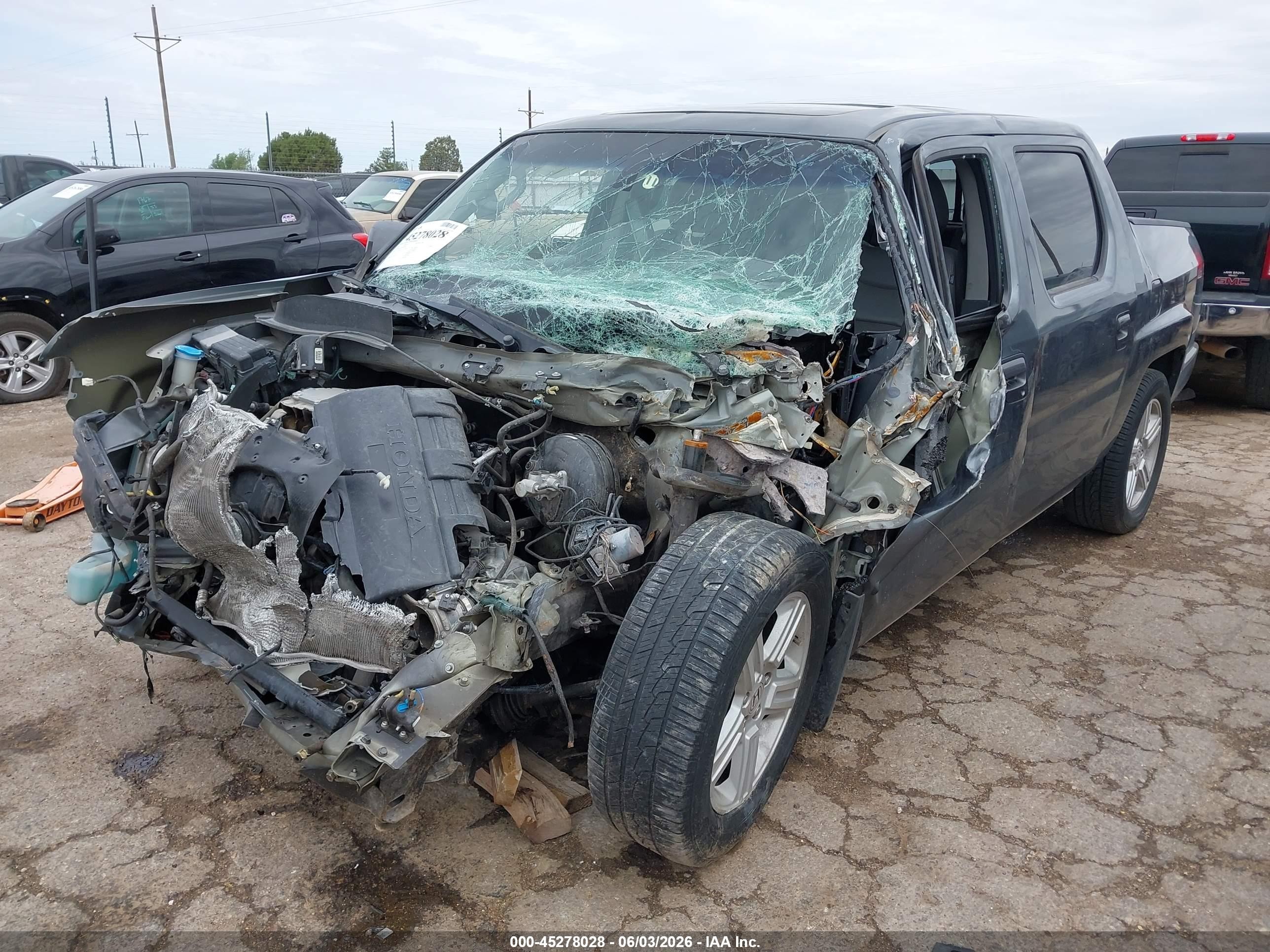 2010 Honda Ridgeline Rtl Серый vin: 5FPYK1F50AB008261