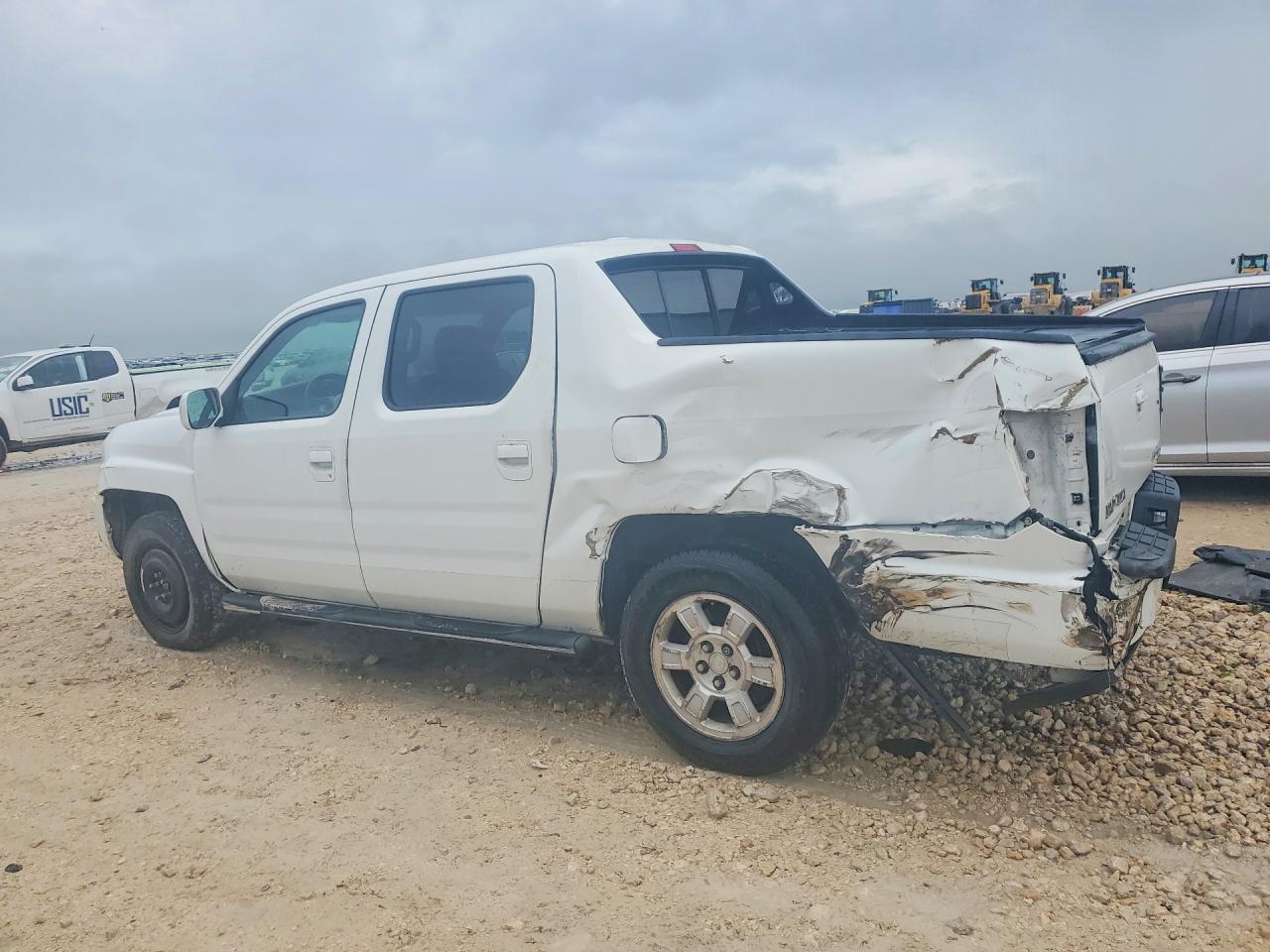 2012 Honda Ridgeline Rtl White vin: 5FPYK1F50CB452792