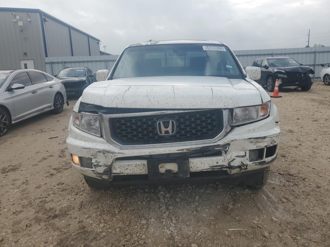 2012 Honda Ridgeline Rtl White vin: 5FPYK1F50CB452792 Damage: Front Bumper Reinforcement, Broken, Replacement Required