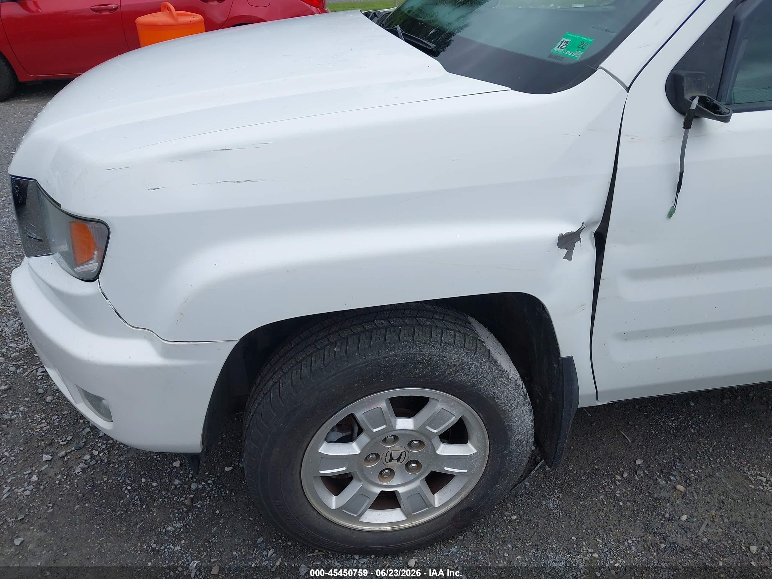 2012 Honda Ridgeline Rtl Белый vin: 5FPYK1F50CB456809