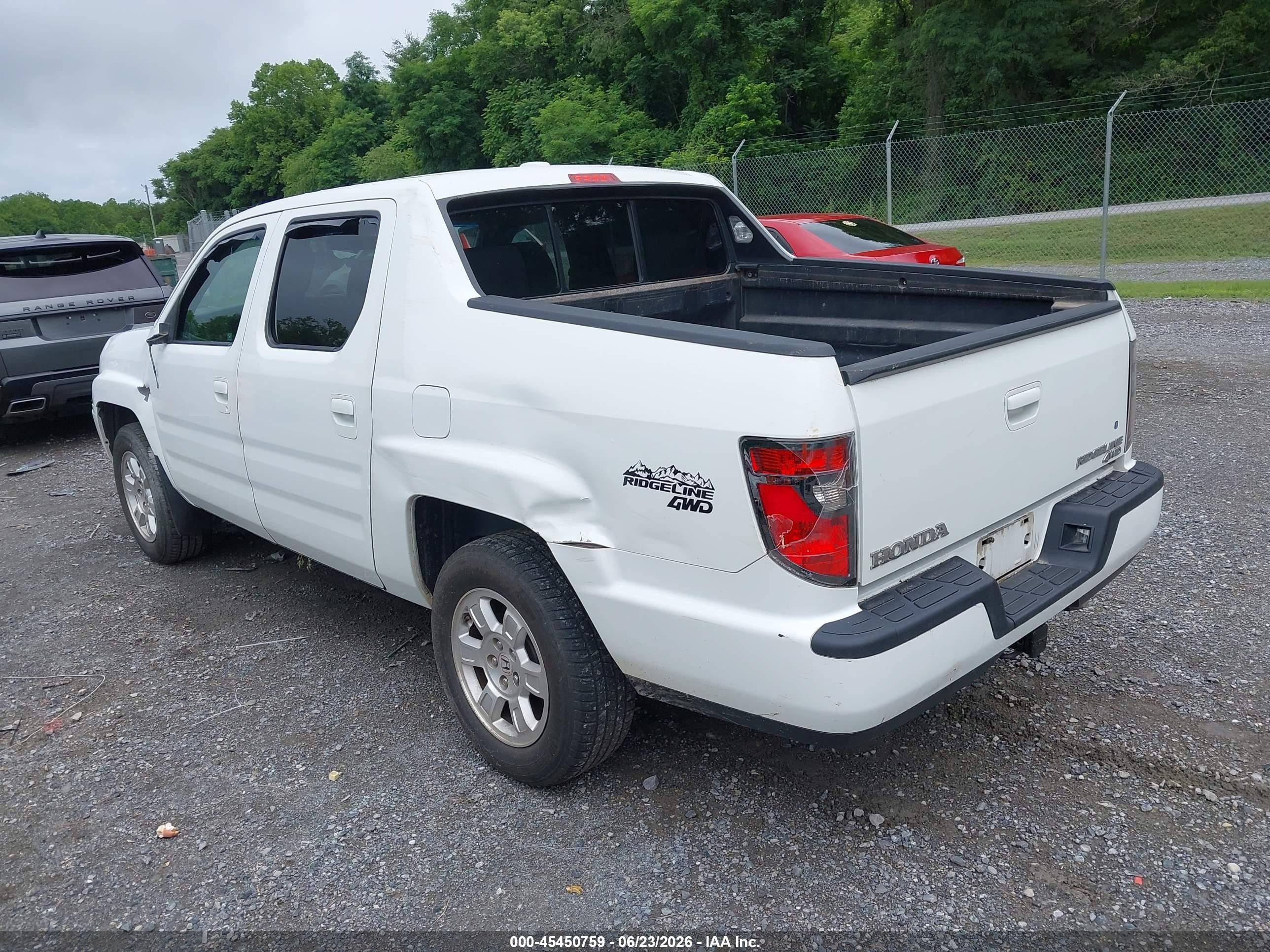 2012 Honda Ridgeline Rtl Белый vin: 5FPYK1F50CB456809
