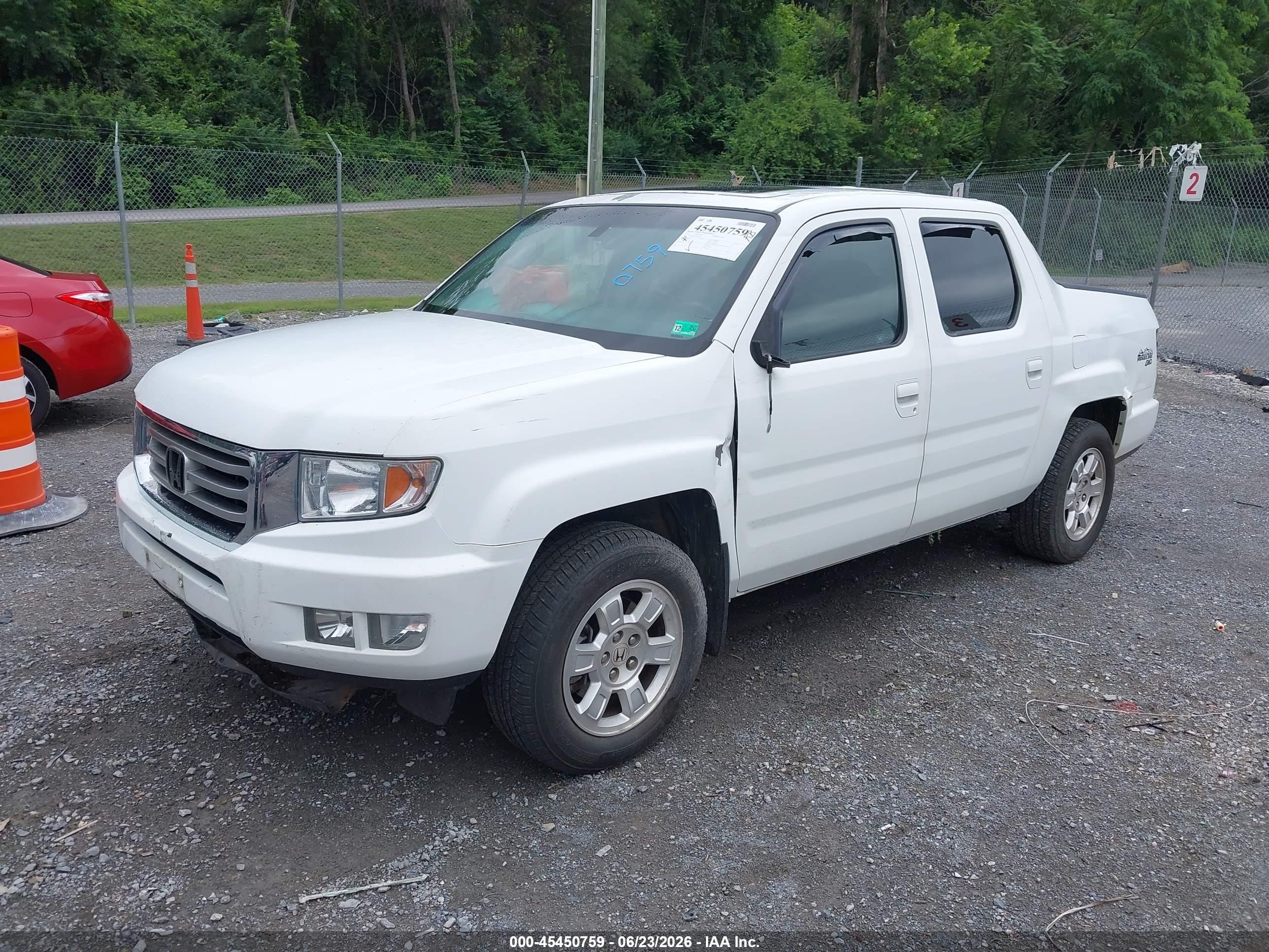 2012 Honda Ridgeline Rtl Белый vin: 5FPYK1F50CB456809
