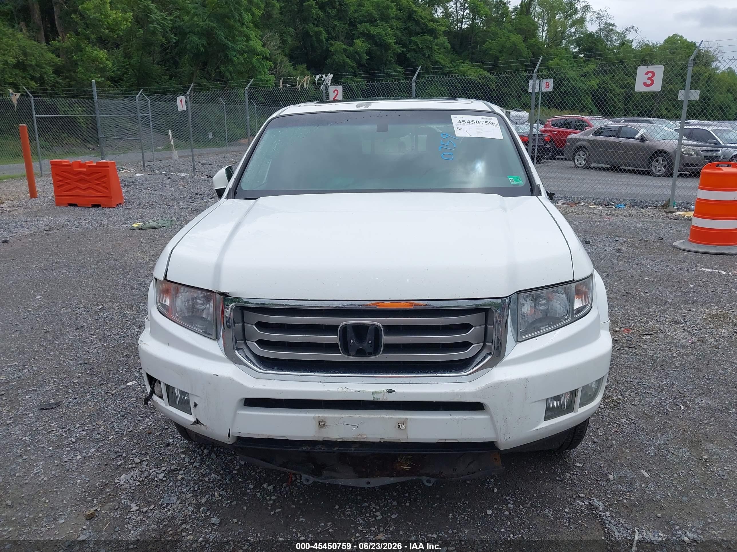 2012 Honda Ridgeline Rtl Белый vin: 5FPYK1F50CB456809