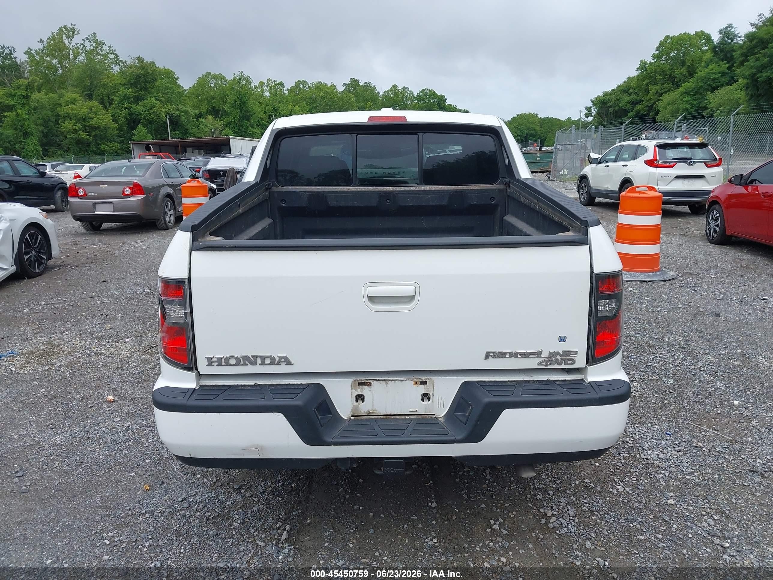 2012 Honda Ridgeline Rtl Белый vin: 5FPYK1F50CB456809