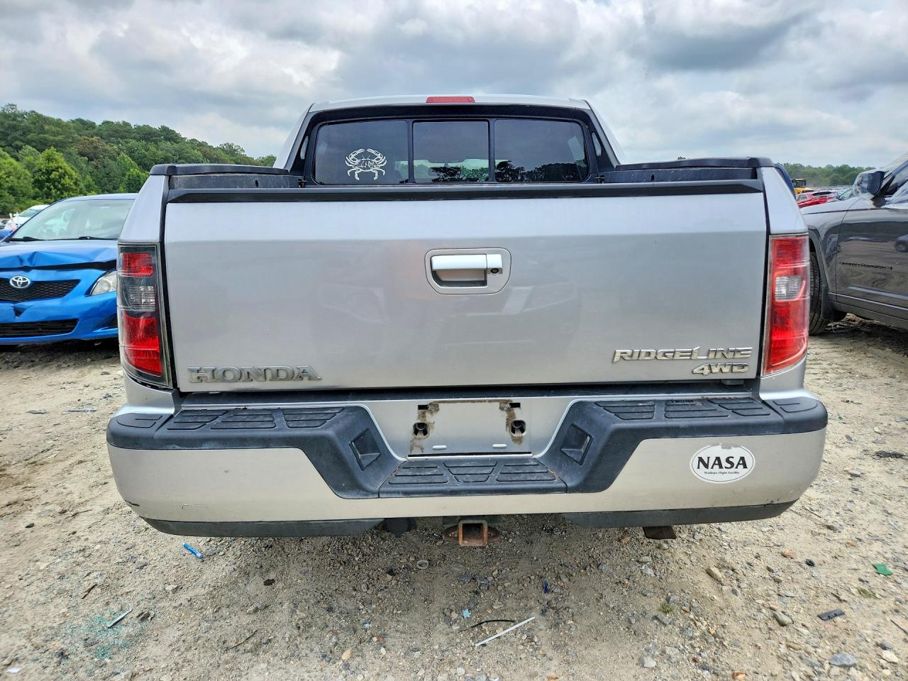 2013 Honda Ridgeline Rtl Silver vin: 5FPYK1F50DB006191