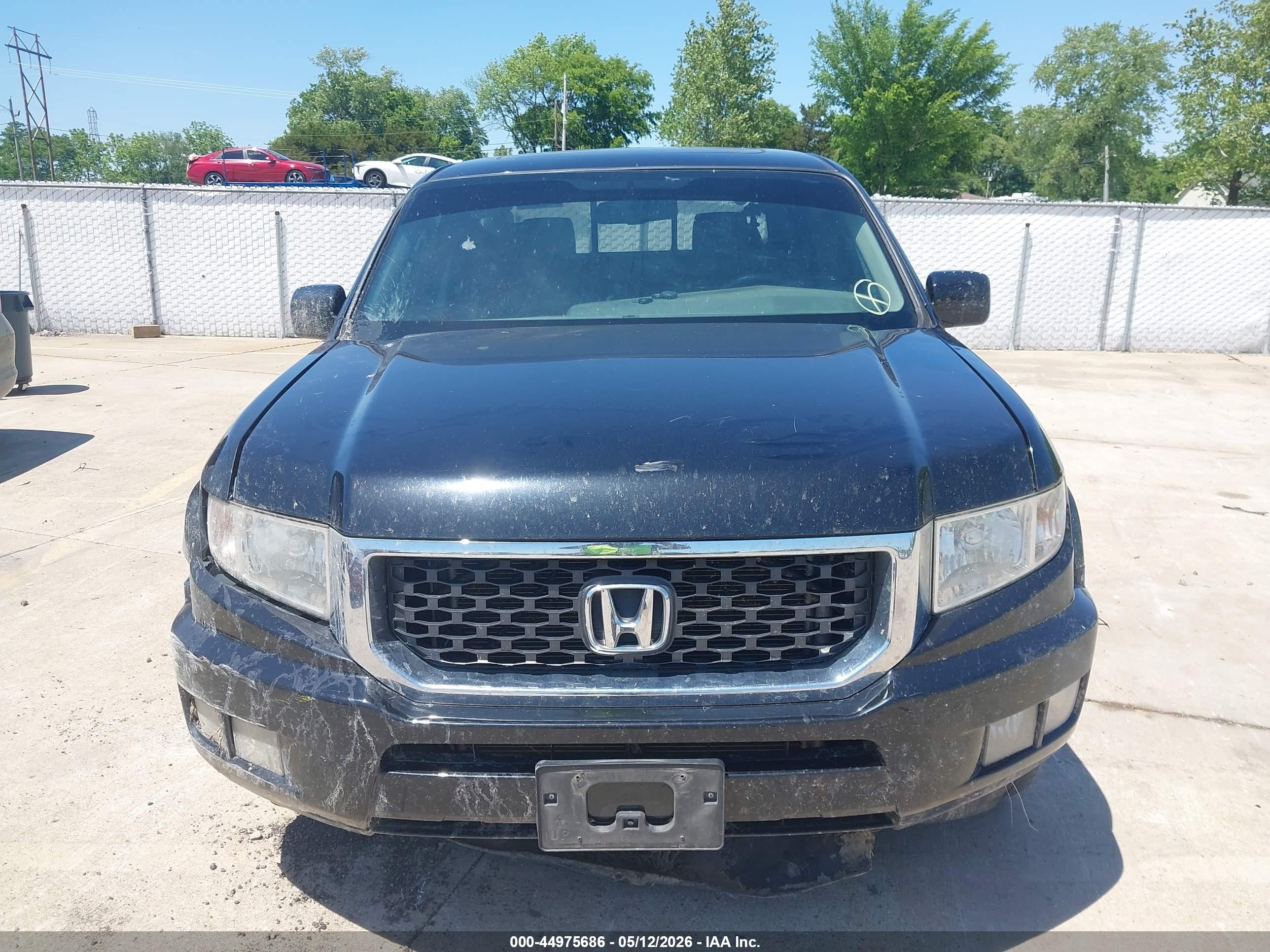 2013 Honda Ridgeline Rtl Black vin: 5FPYK1F50DB008846