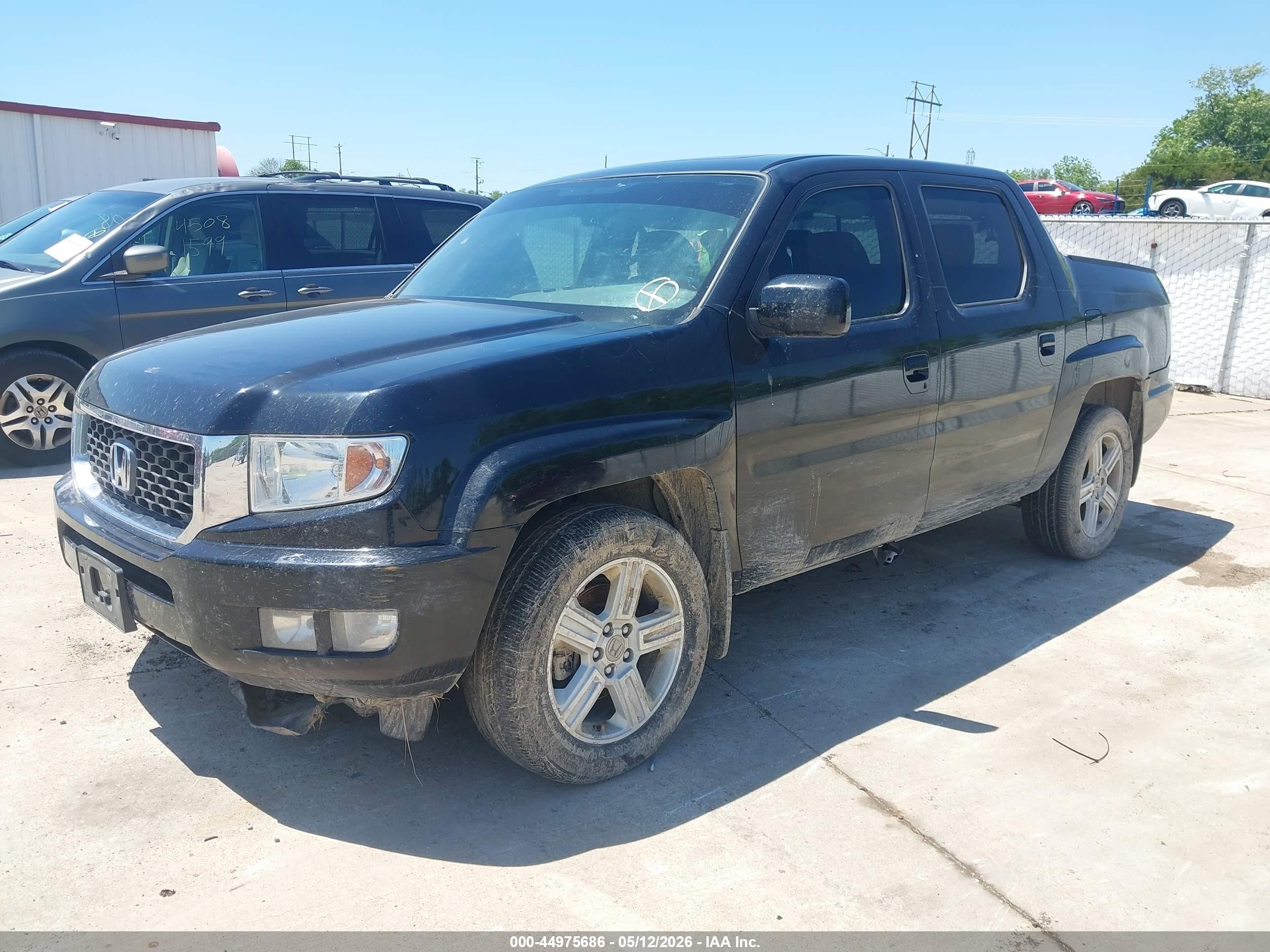 2013 Honda Ridgeline Rtl Black vin: 5FPYK1F50DB008846