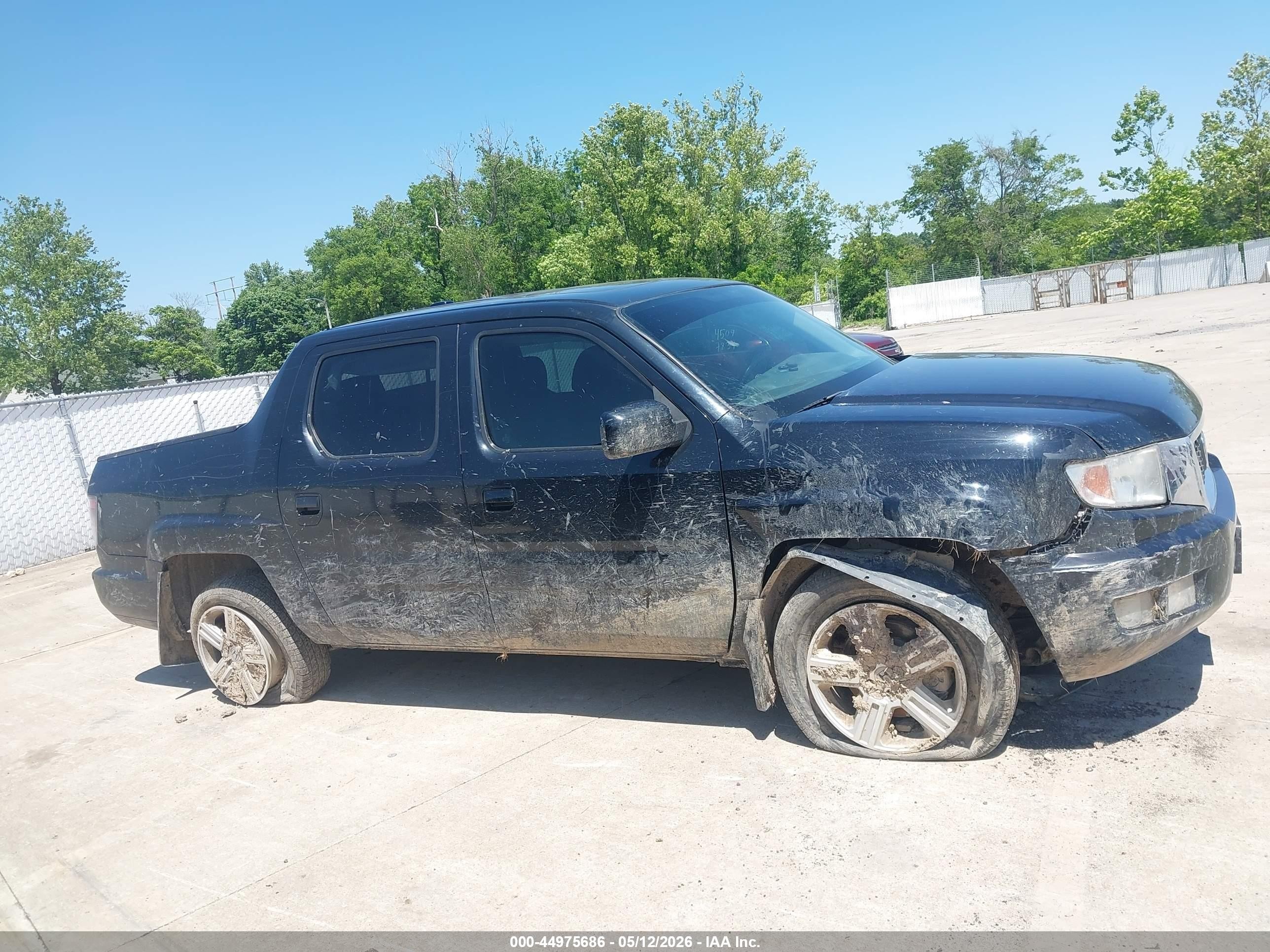 2013 Honda Ridgeline Rtl Black vin: 5FPYK1F50DB008846