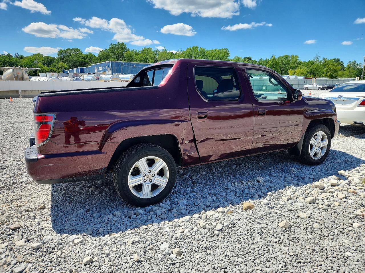 2013 Honda Ridgeline Rtl Maroon vin: 5FPYK1F50DB014243