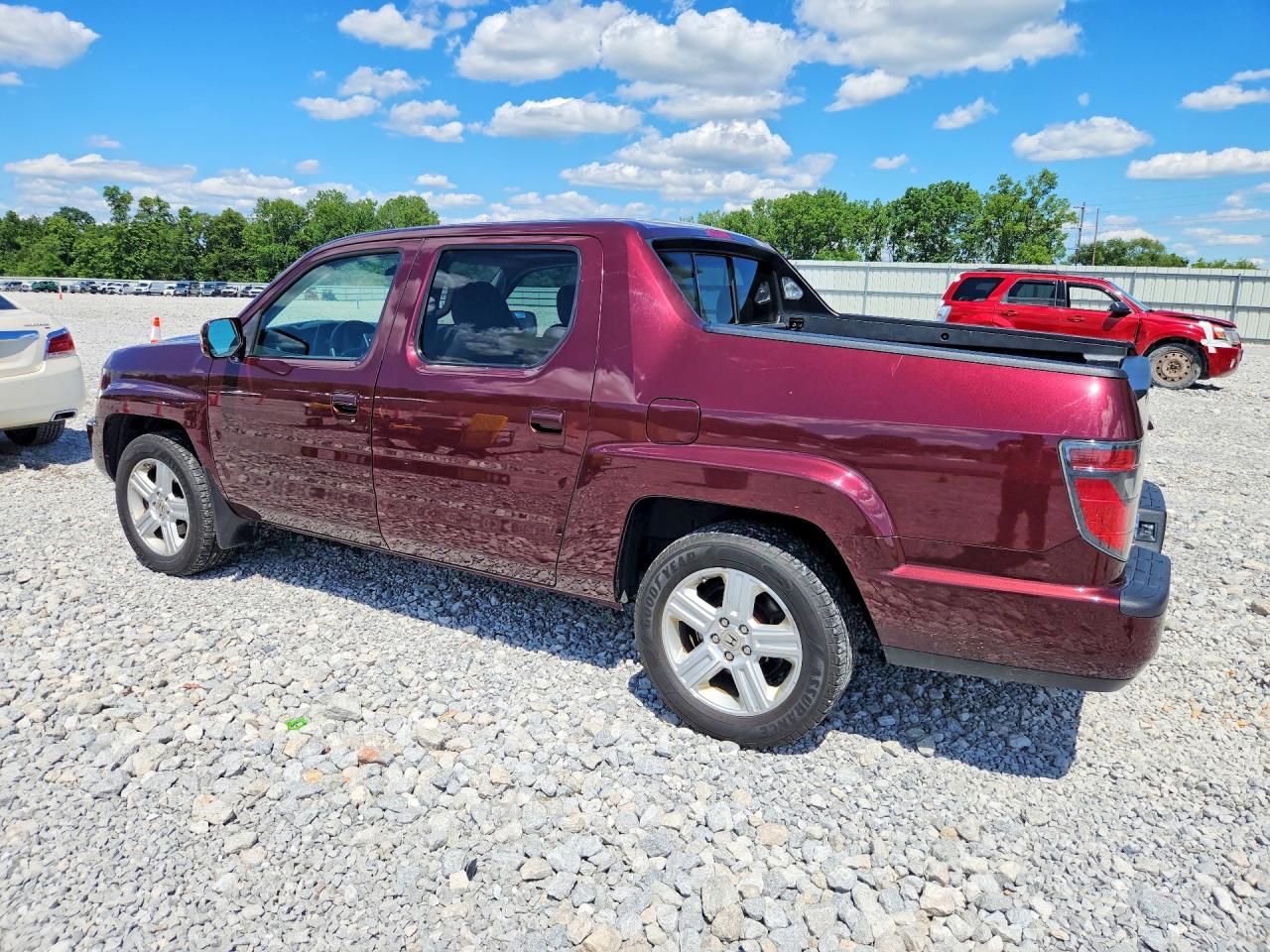 2013 Honda Ridgeline Rtl Maroon vin: 5FPYK1F50DB014243