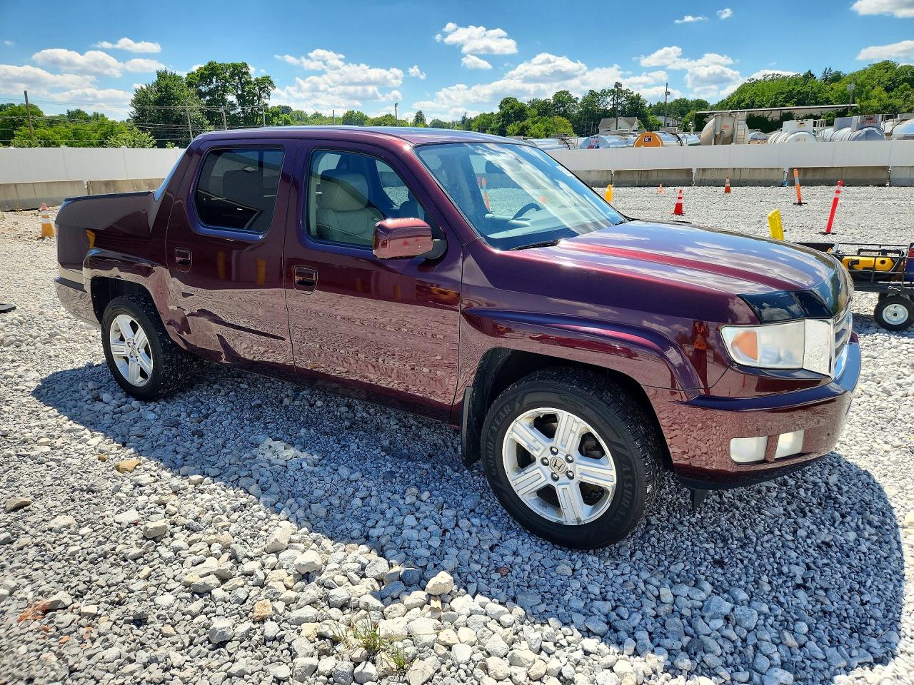 2013 Honda Ridgeline Rtl Maroon vin: 5FPYK1F50DB014243