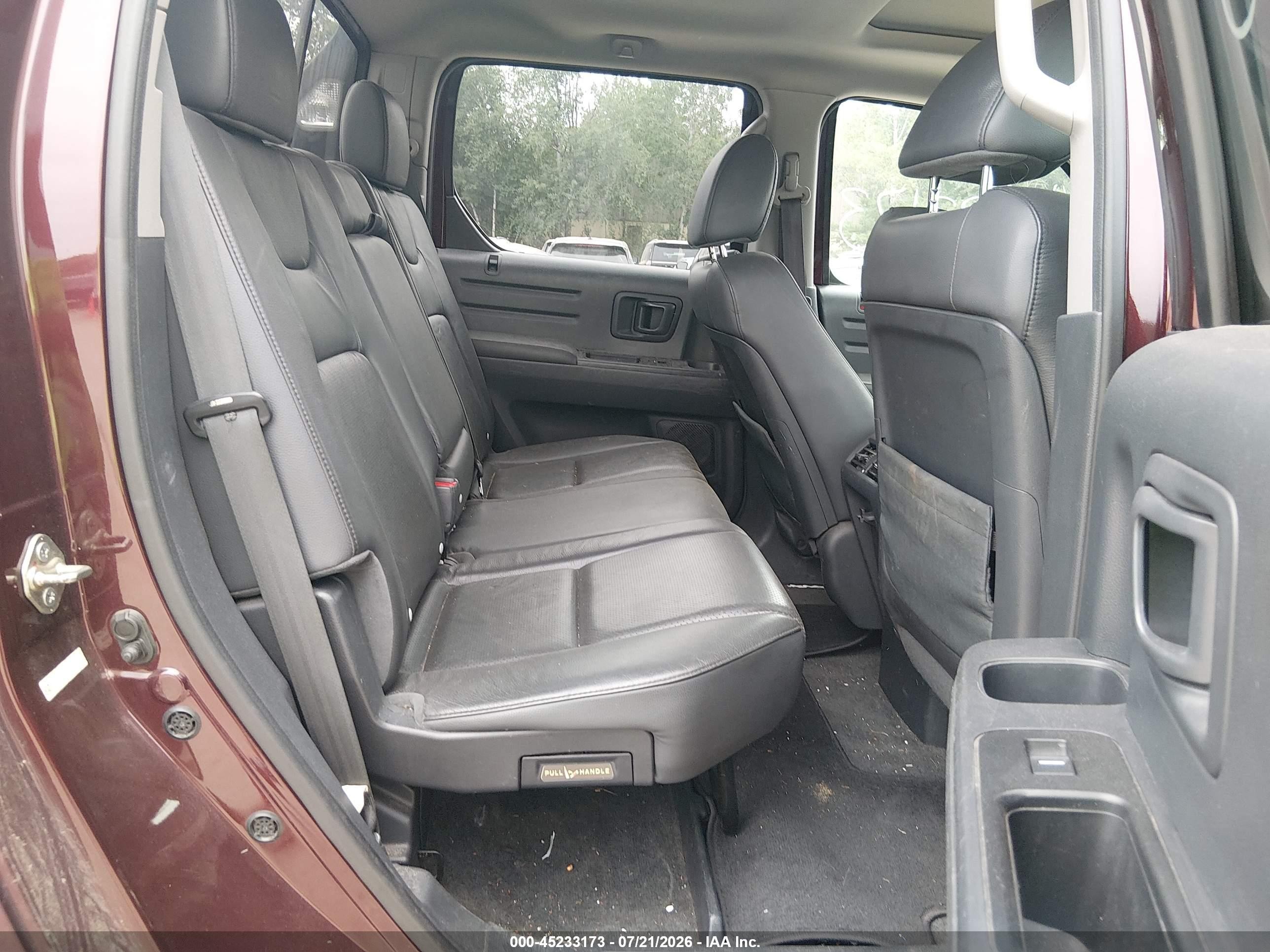 2014 Honda Ridgeline Rtl Red vin: 5FPYK1F50EB002806