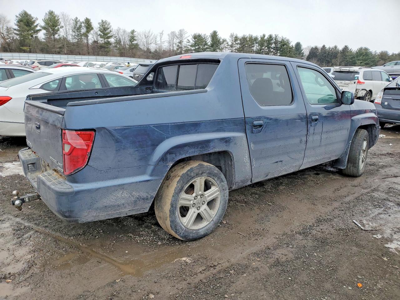 2010 Honda Ridgeline Rtl Blue vin: 5FPYK1F51AB001755