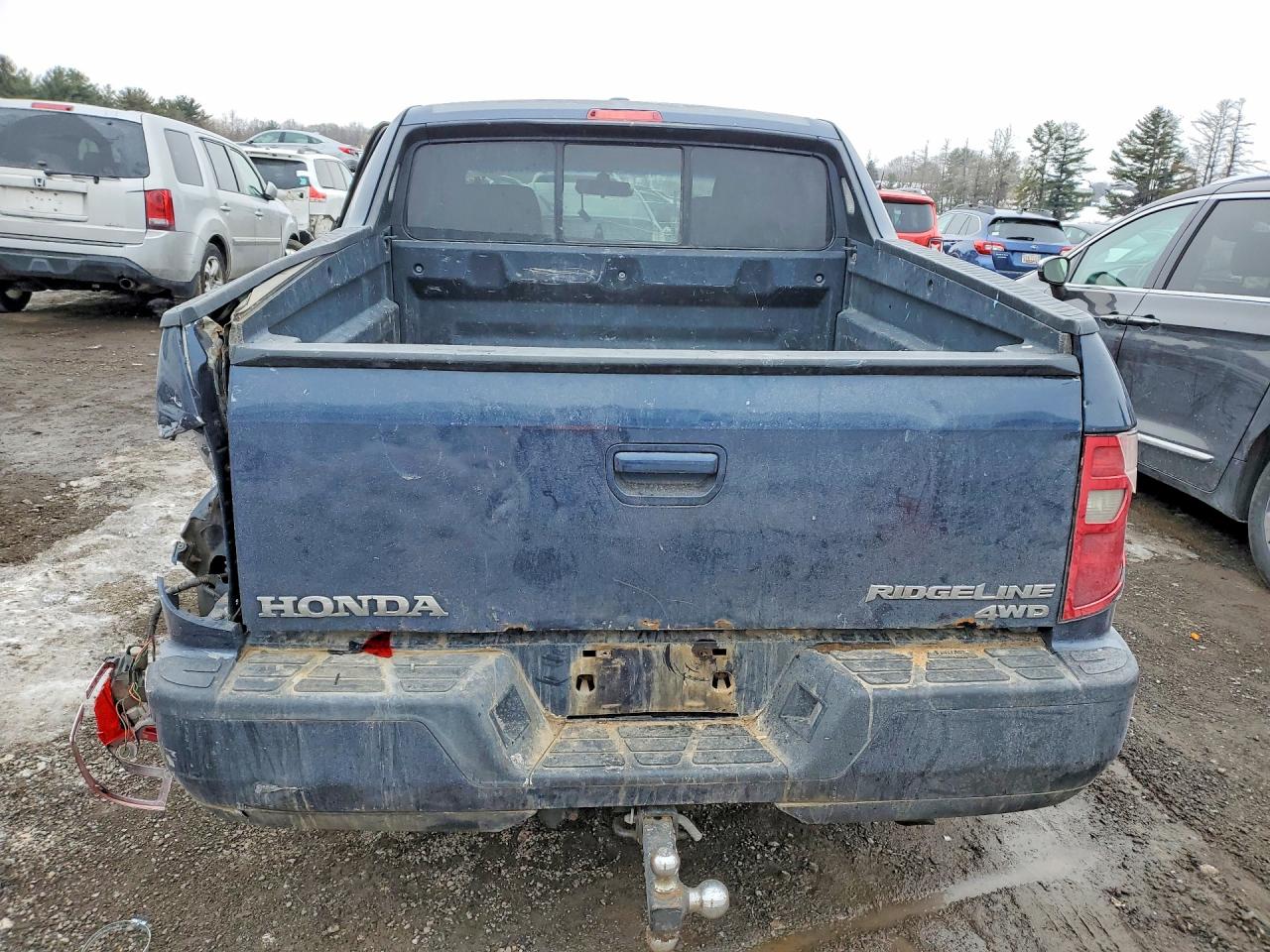 2010 Honda Ridgeline Rtl Blue vin: 5FPYK1F51AB001755